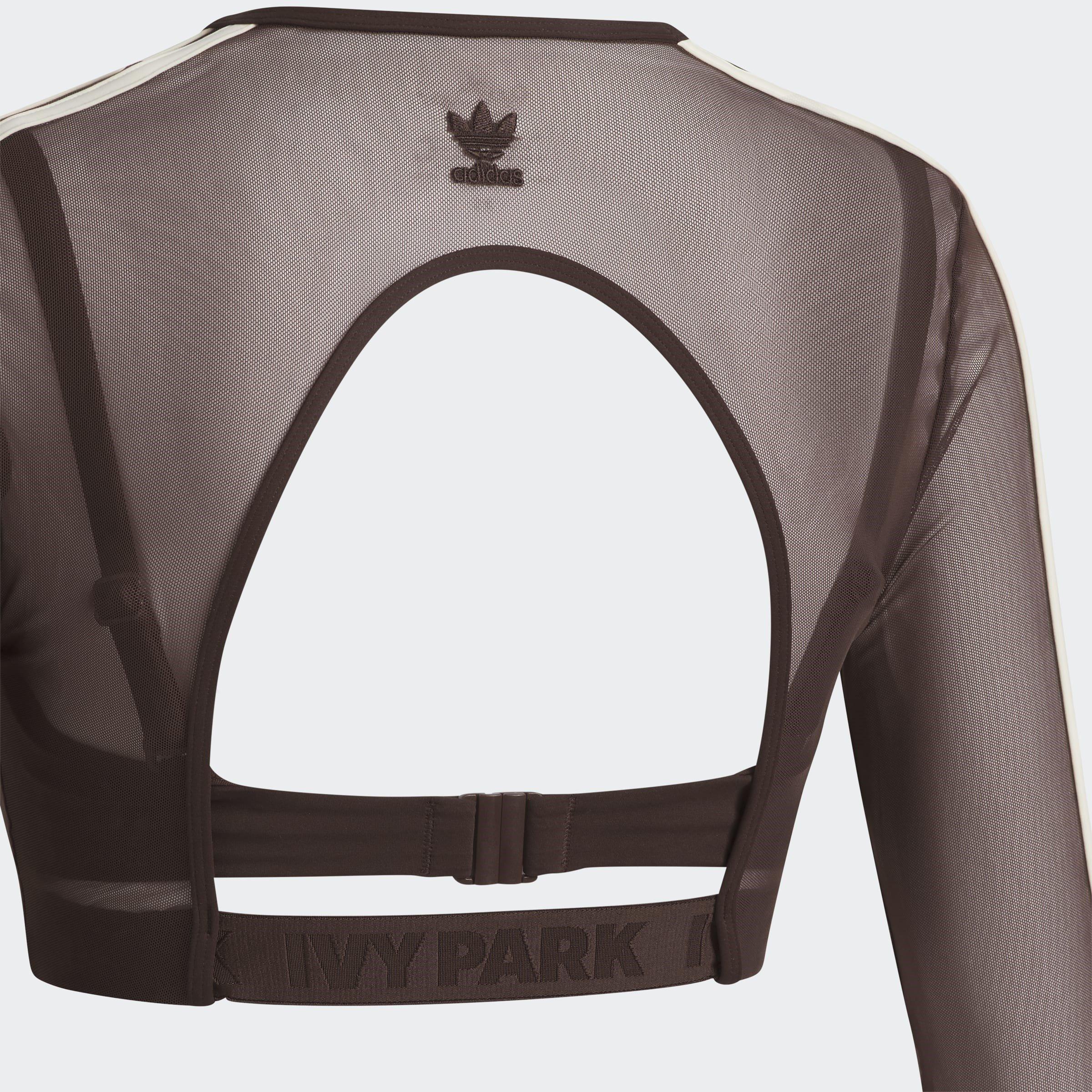 Brown - adidas Originals - Women's Long-Sleeve Crop Top - 10