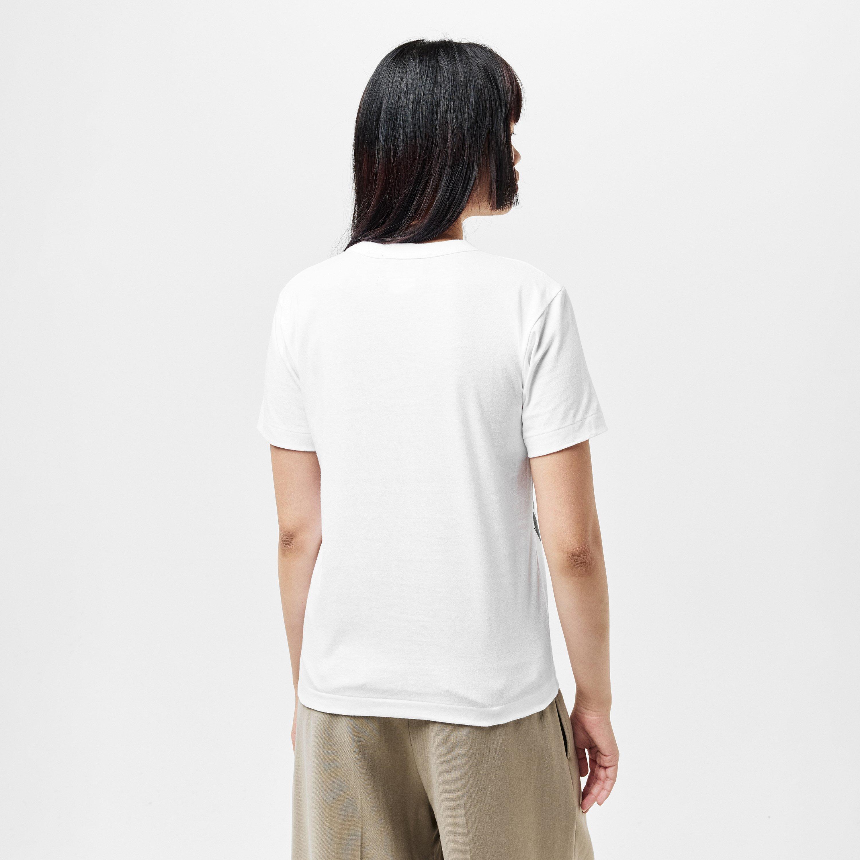 White - Comme des Garcons PLAY - Women's Comme des Garçons PLAY Regular Fit T-Shirt - 4