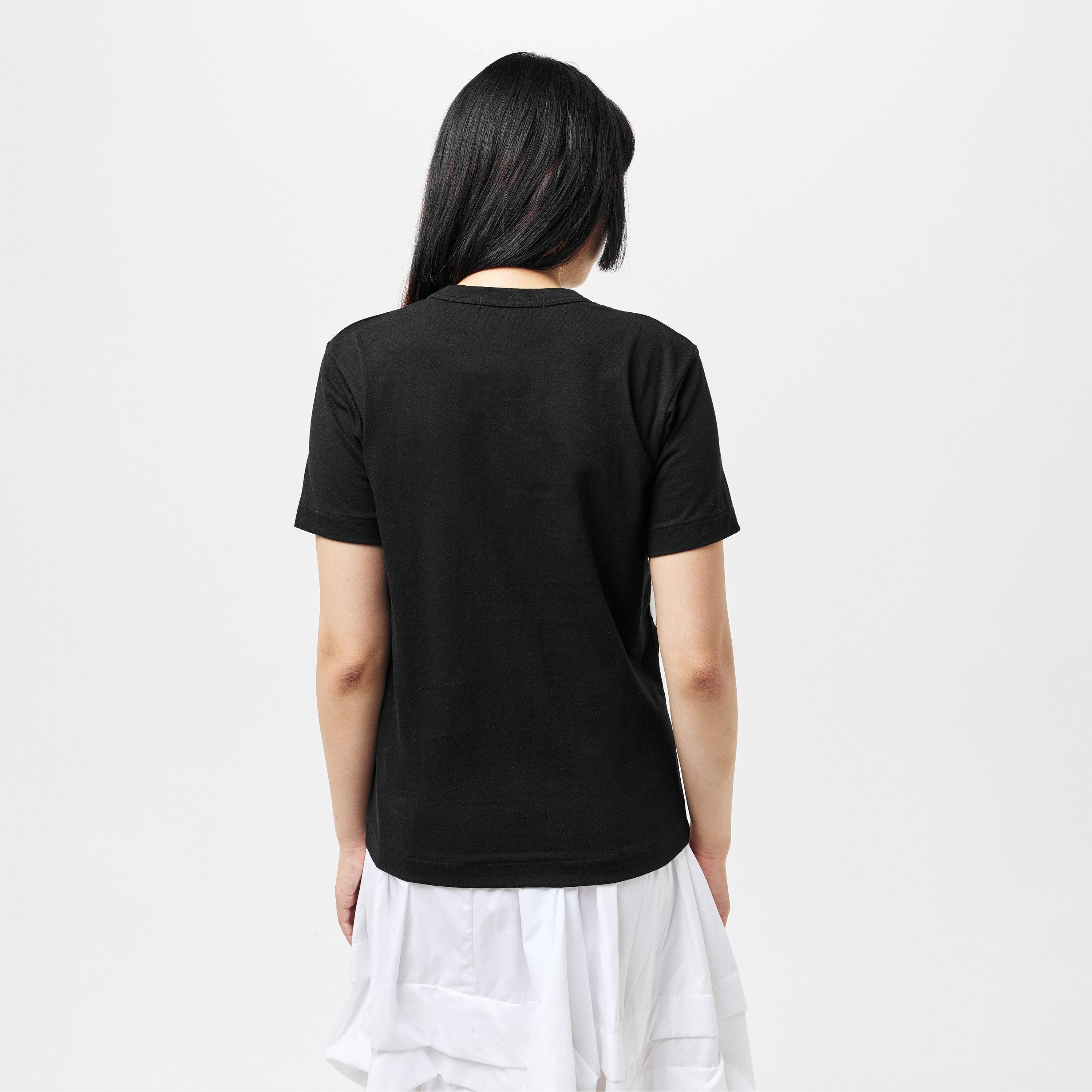 Black - Comme des Garcons PLAY - Women's T-Shirt - 4