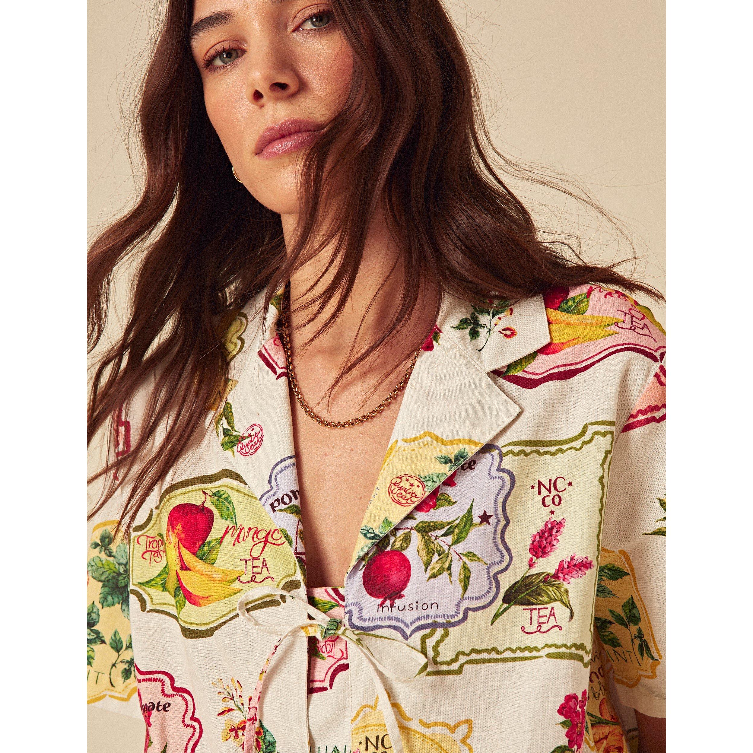 Multi - Nobodys Child - Women's Harper Short-Sleeve Patterned Shirt - 3