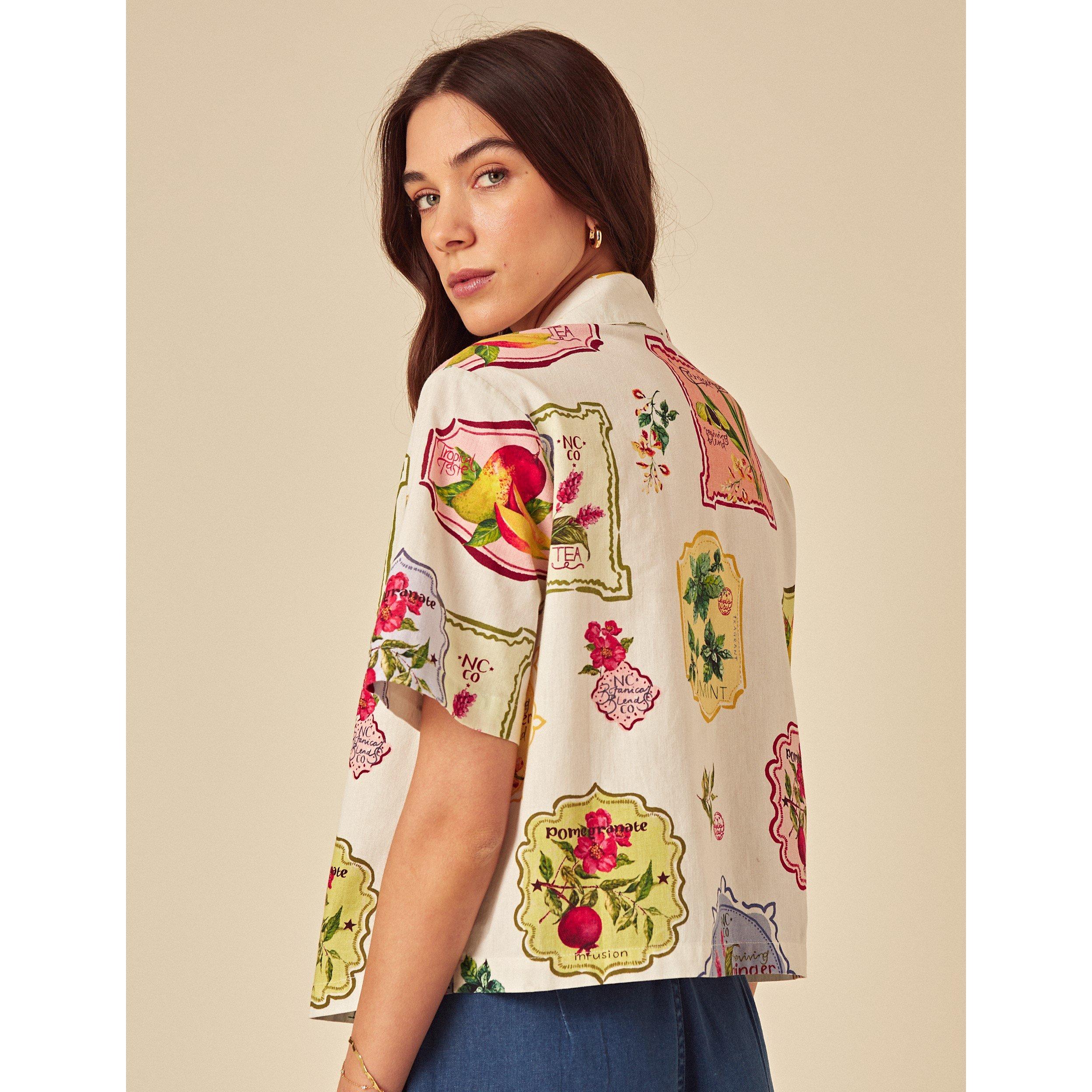 Multi - Nobodys Child - Women's Harper Short-Sleeve Patterned Shirt - 4