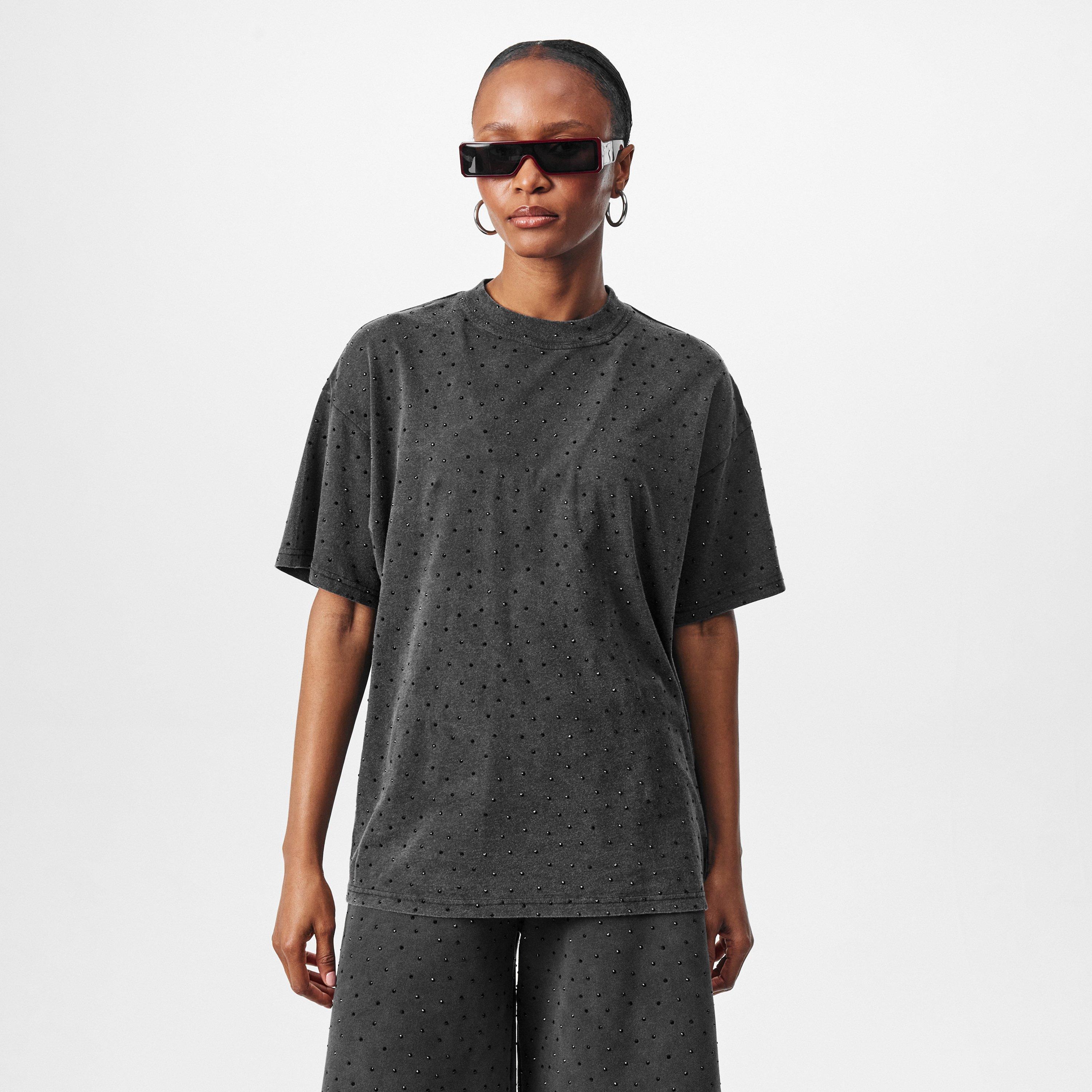 Washed Grey - Represent - Women's Rep Spark Oversized Fit T-Shirt - 3