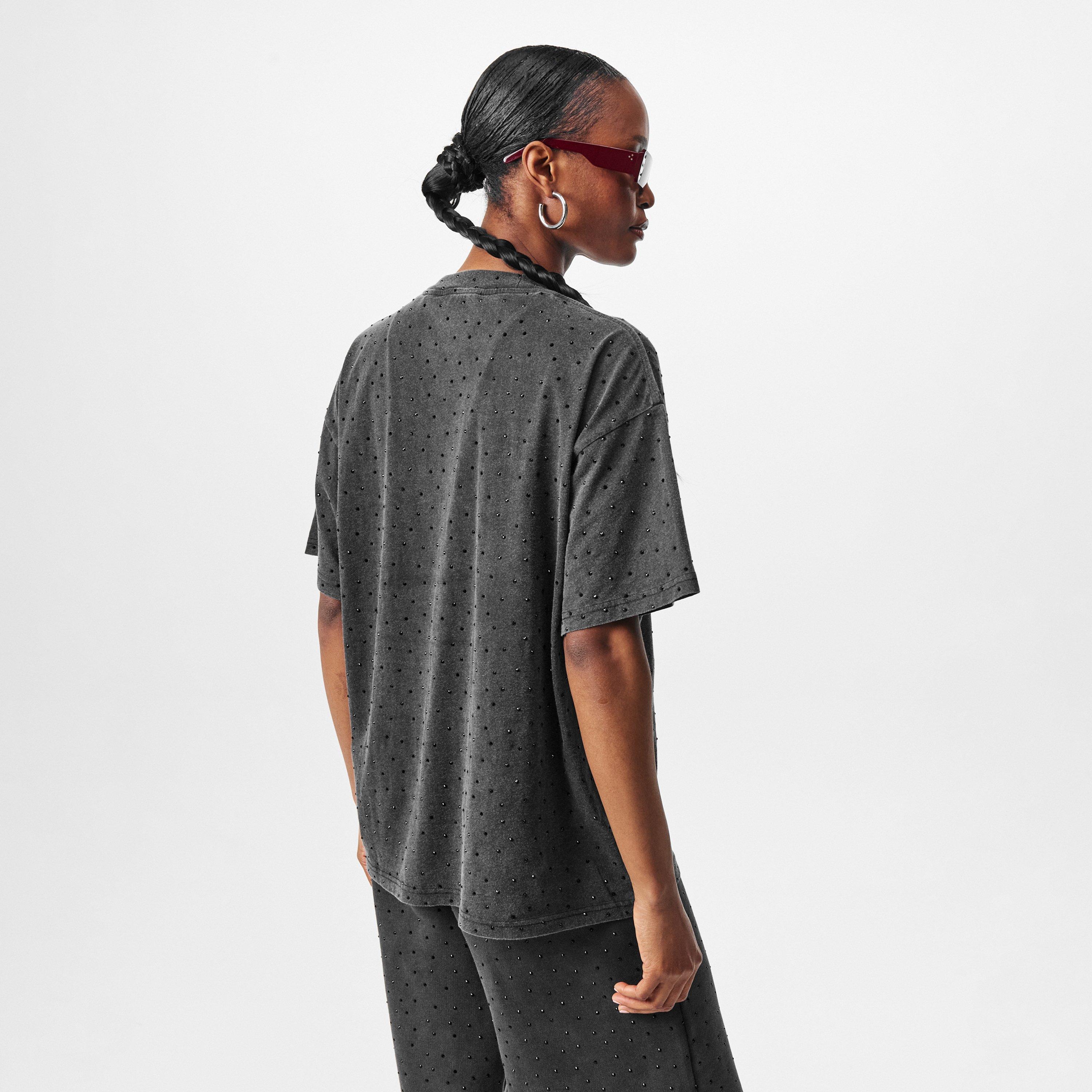Washed Grey - Represent - Women's Rep Spark Oversized Fit T-Shirt - 4
