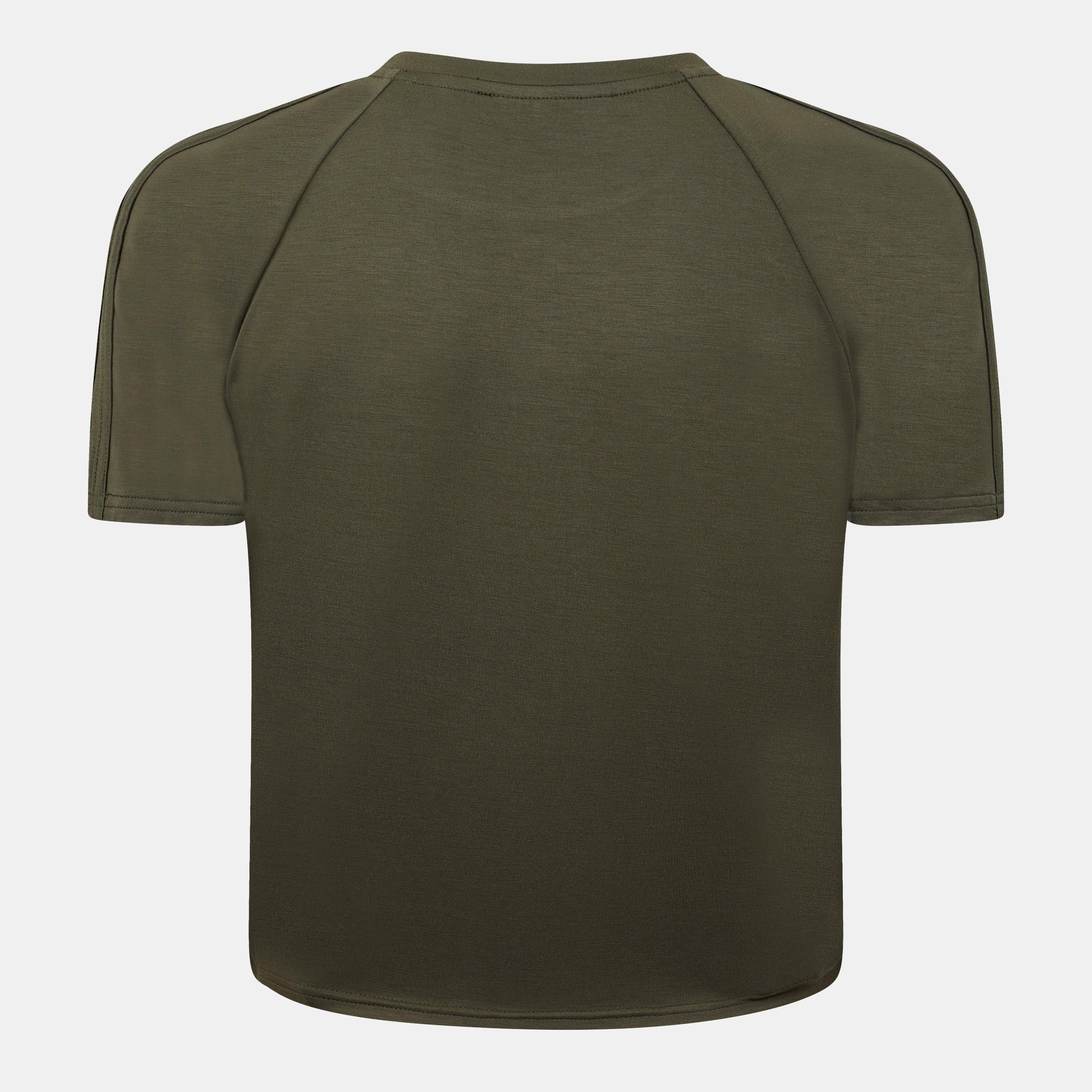 Khaki - Jack Wills - JW Branded Ringer Slim Fit T-Shirt - 2
