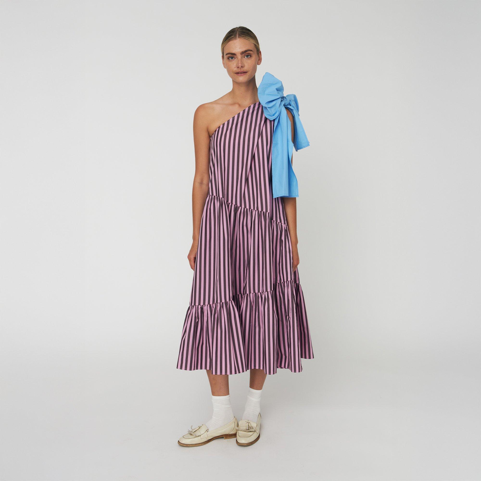 559 Purple - Stella Nova - Stella  Bow Midi Dr Ld63 - 1