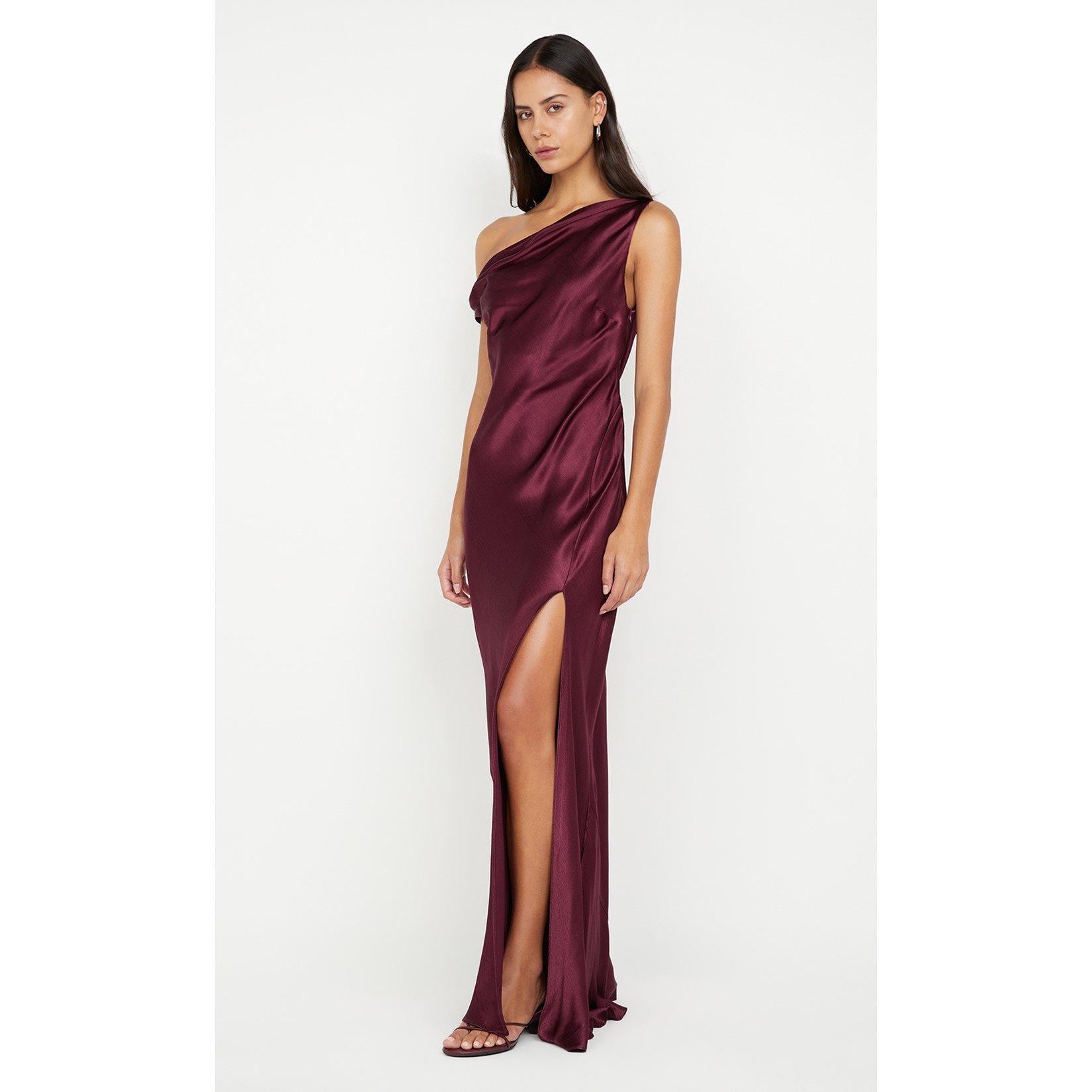 Plum - Bec and Bridge - Womens Sol Asymmetric Slip Dress - 2