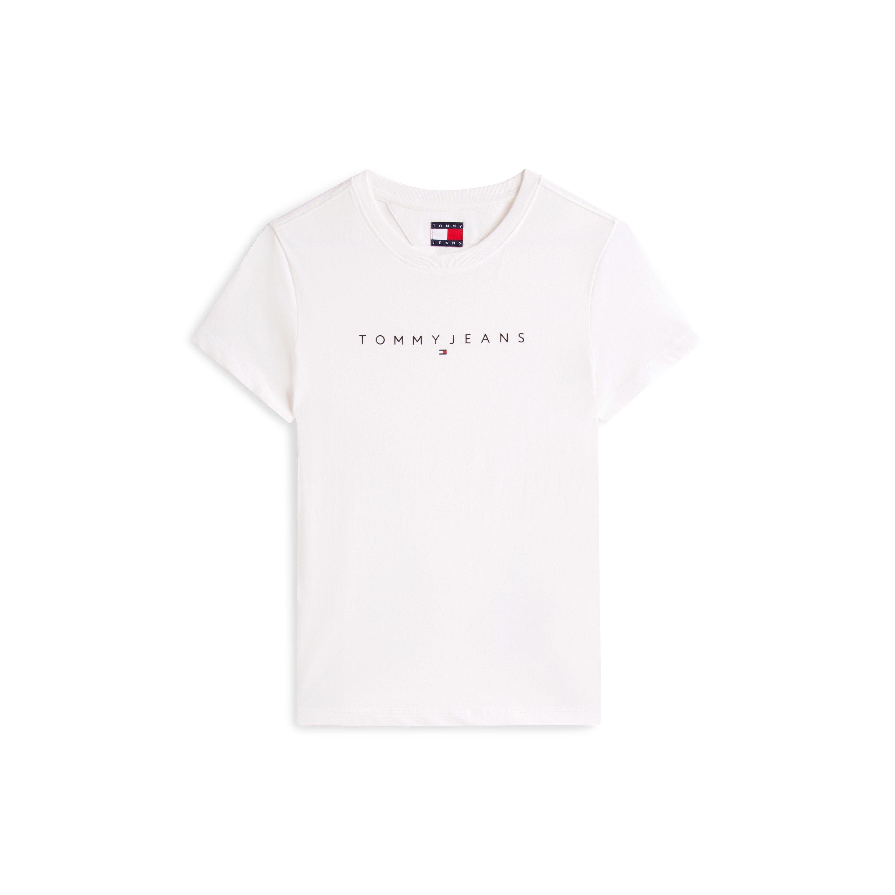 White - Tommy Jeans - TJ Linear Tee Ld62 - 1