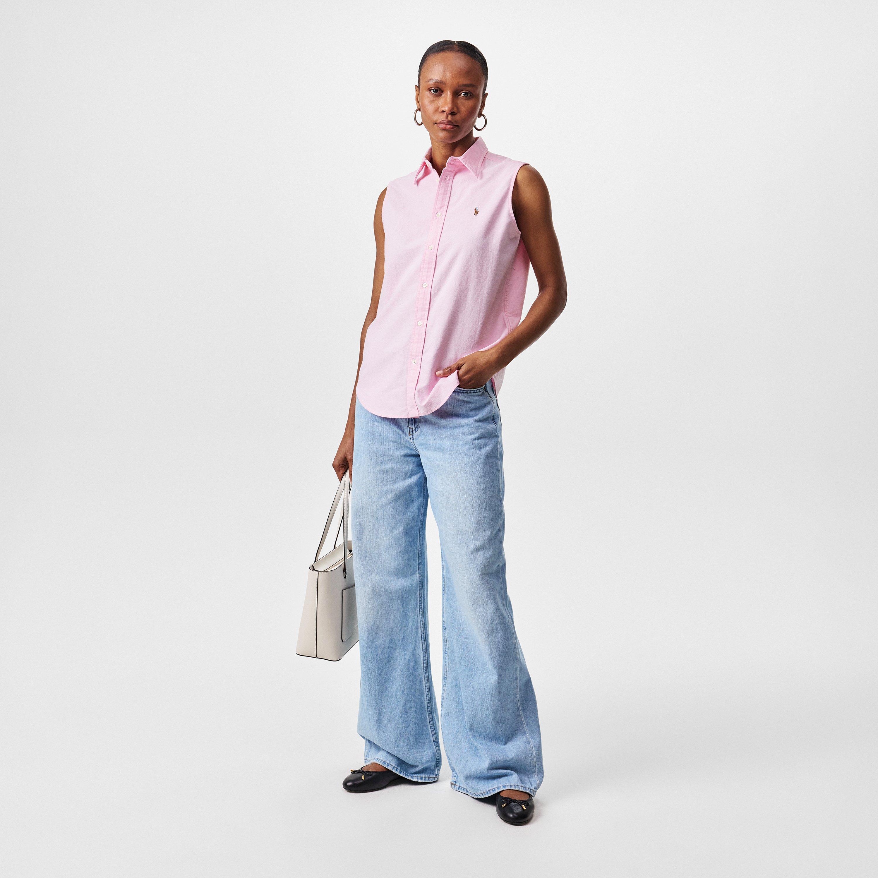 BATH PINK - Polo Ralph Lauren - Women's Short-Sleeve Plain Shirt - 6