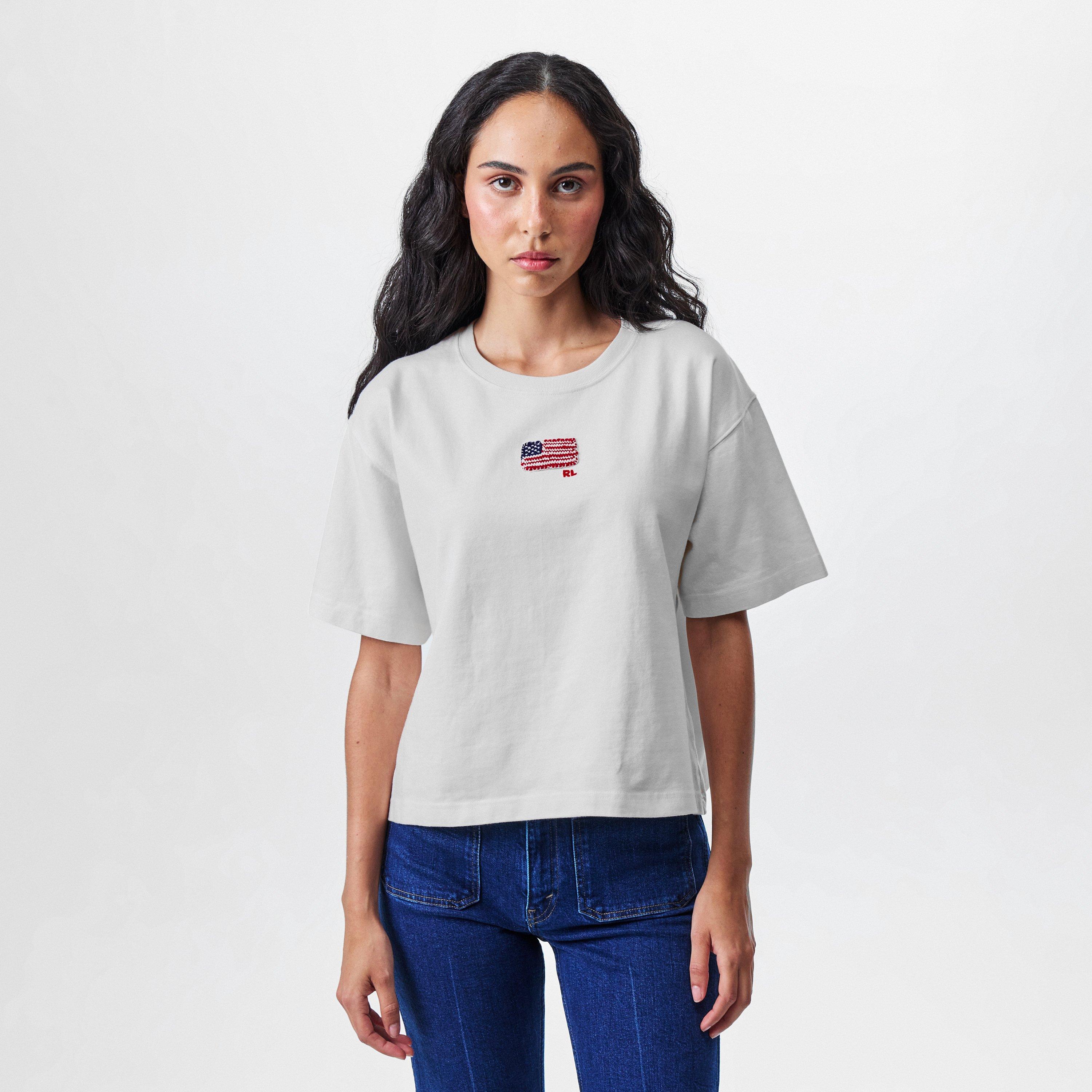 NEVIS - Polo Ralph Lauren - Women's Flag Regular Fit T-Shirt - 3