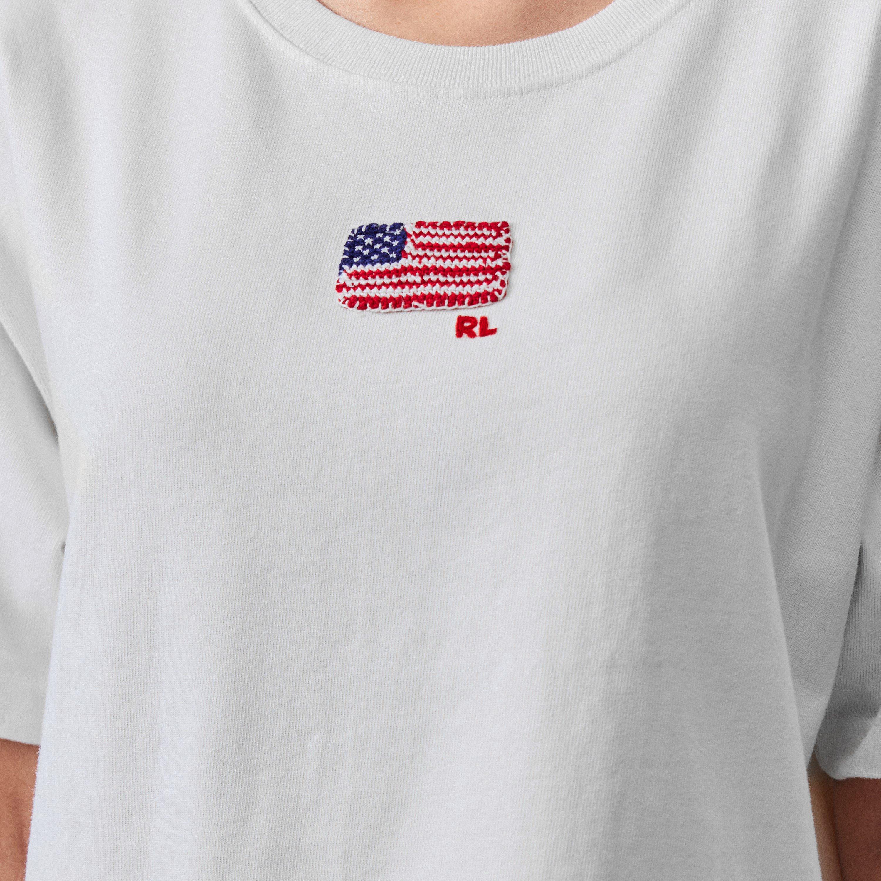 NEVIS - Polo Ralph Lauren - Women's Flag Regular Fit T-Shirt - 5