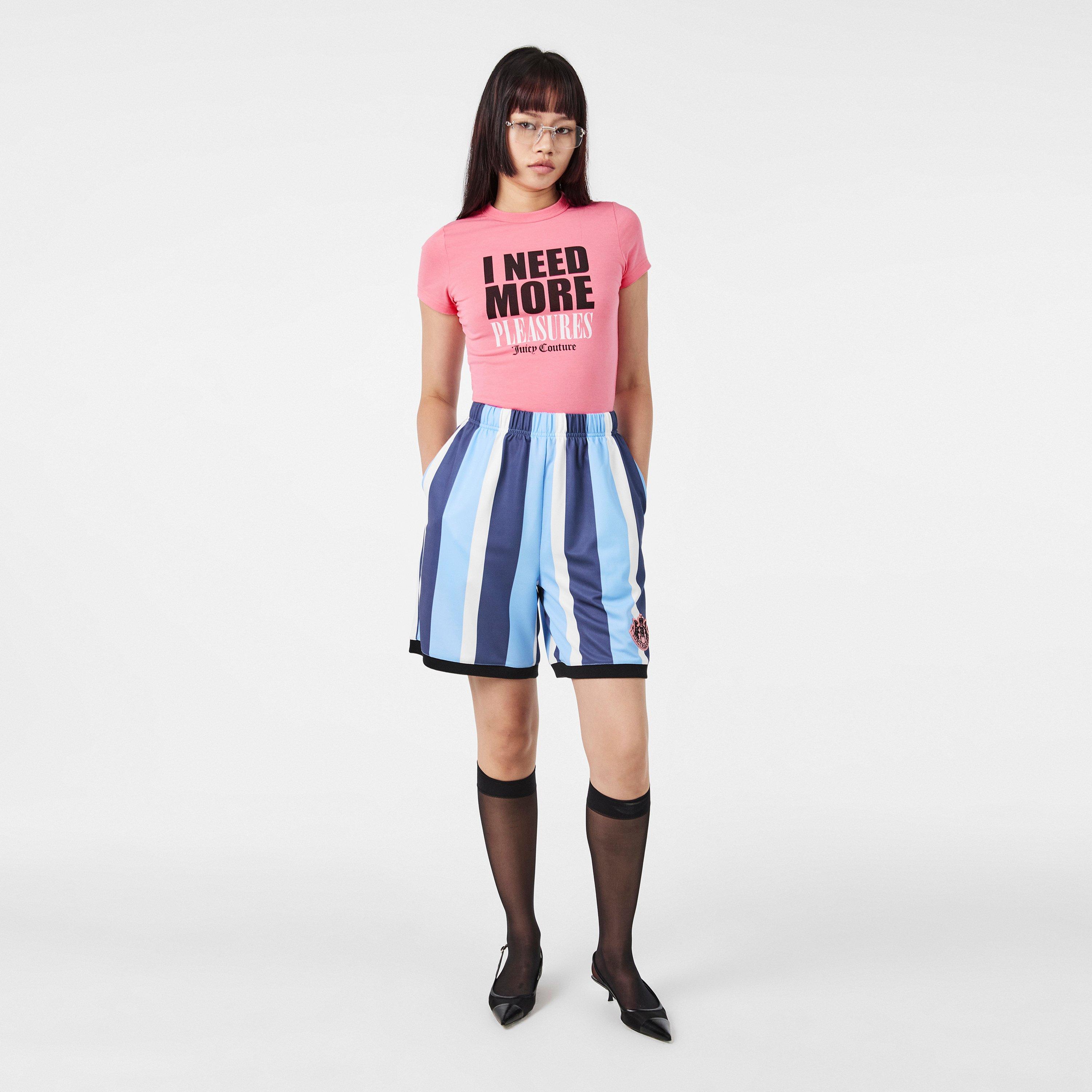 Pink - Pleasures - X Juicy Couture Slogan Baby Tee - 6