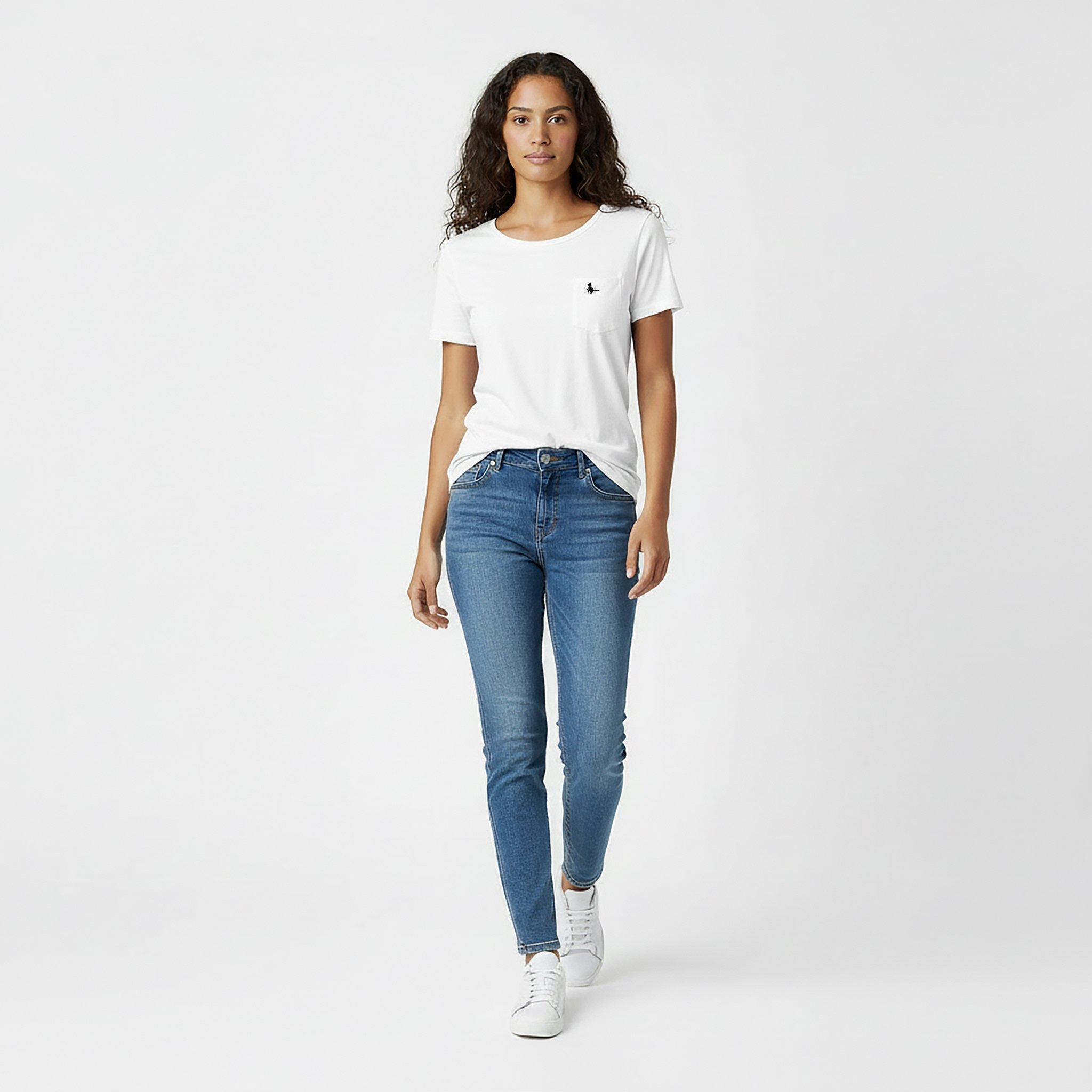 Bianco - Jack Wills - Fullford Pocket T-Shirt Ladies - 5