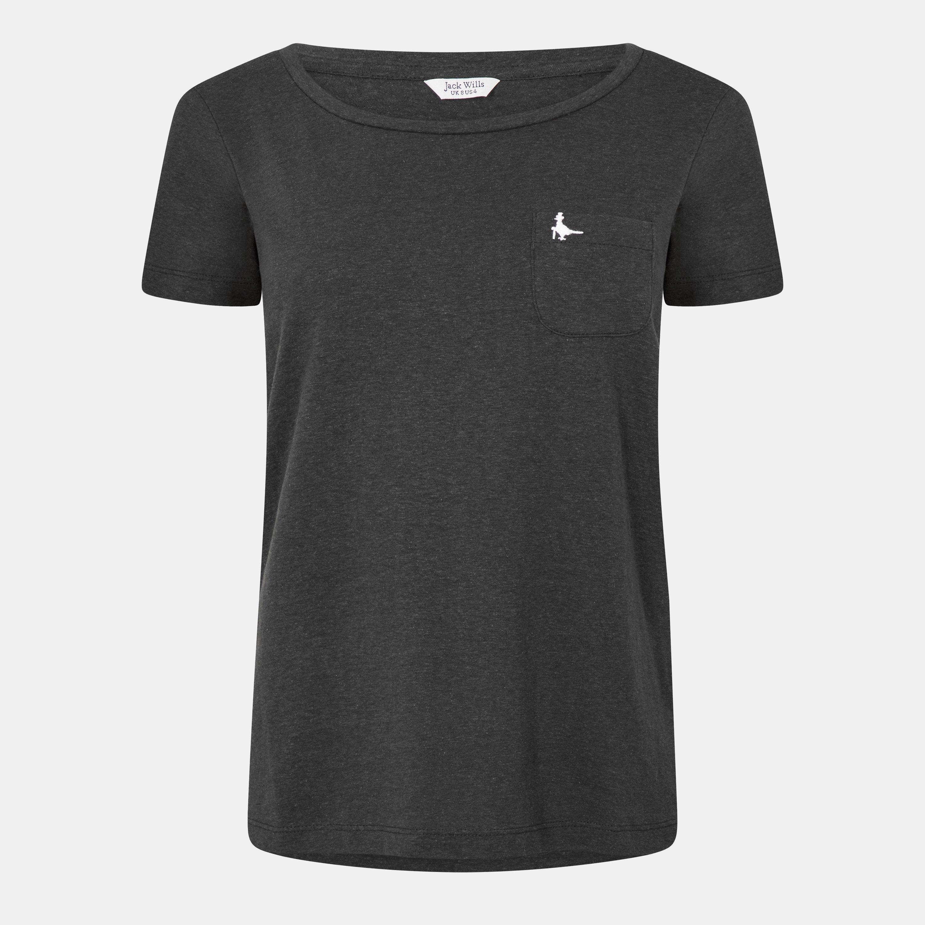 Jack Wills Women's Fullford Pocket T-Shirt - Black - 4 (3XS)