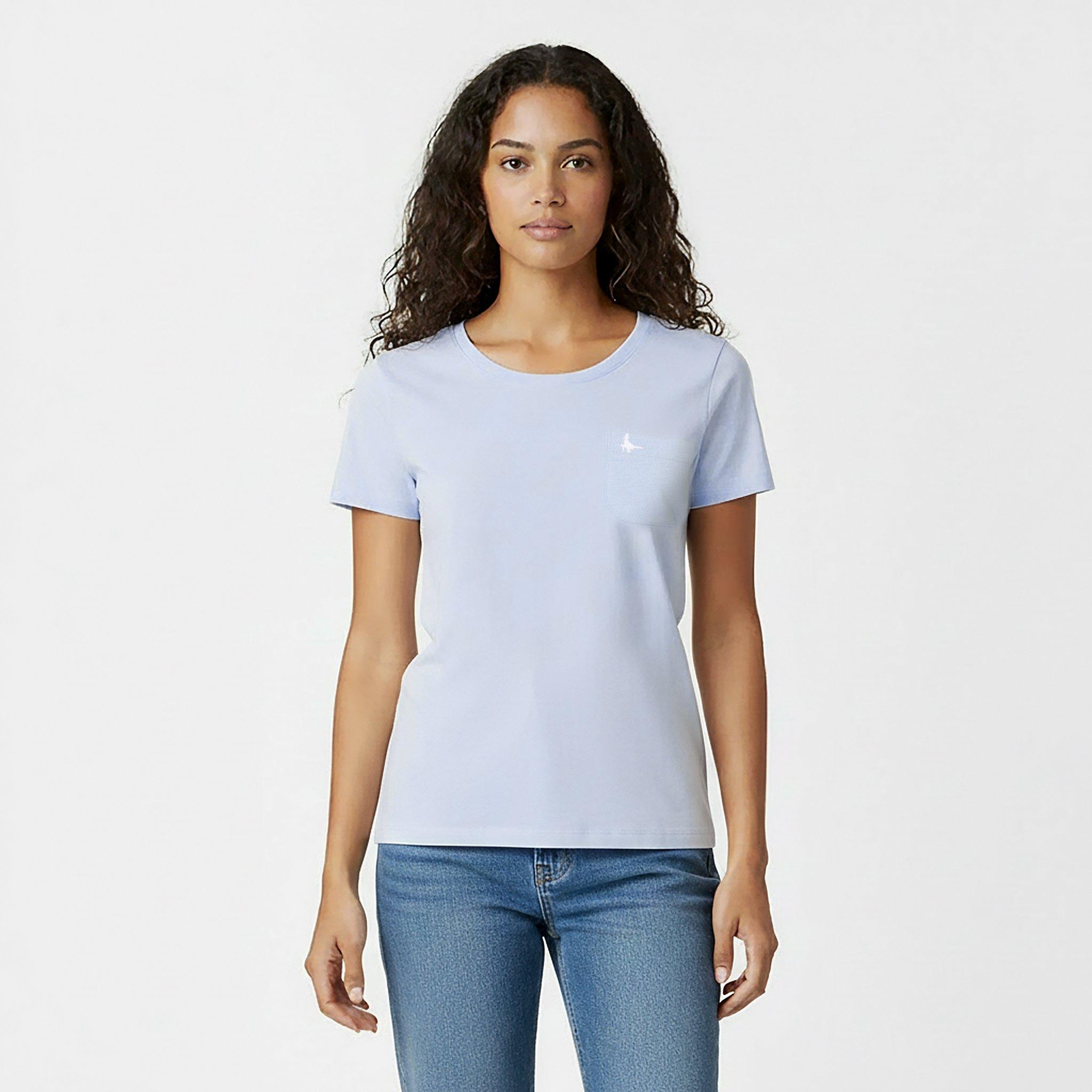 Blue - Jack Wills - Fullford Pocket T-Shirt Ladies - 3