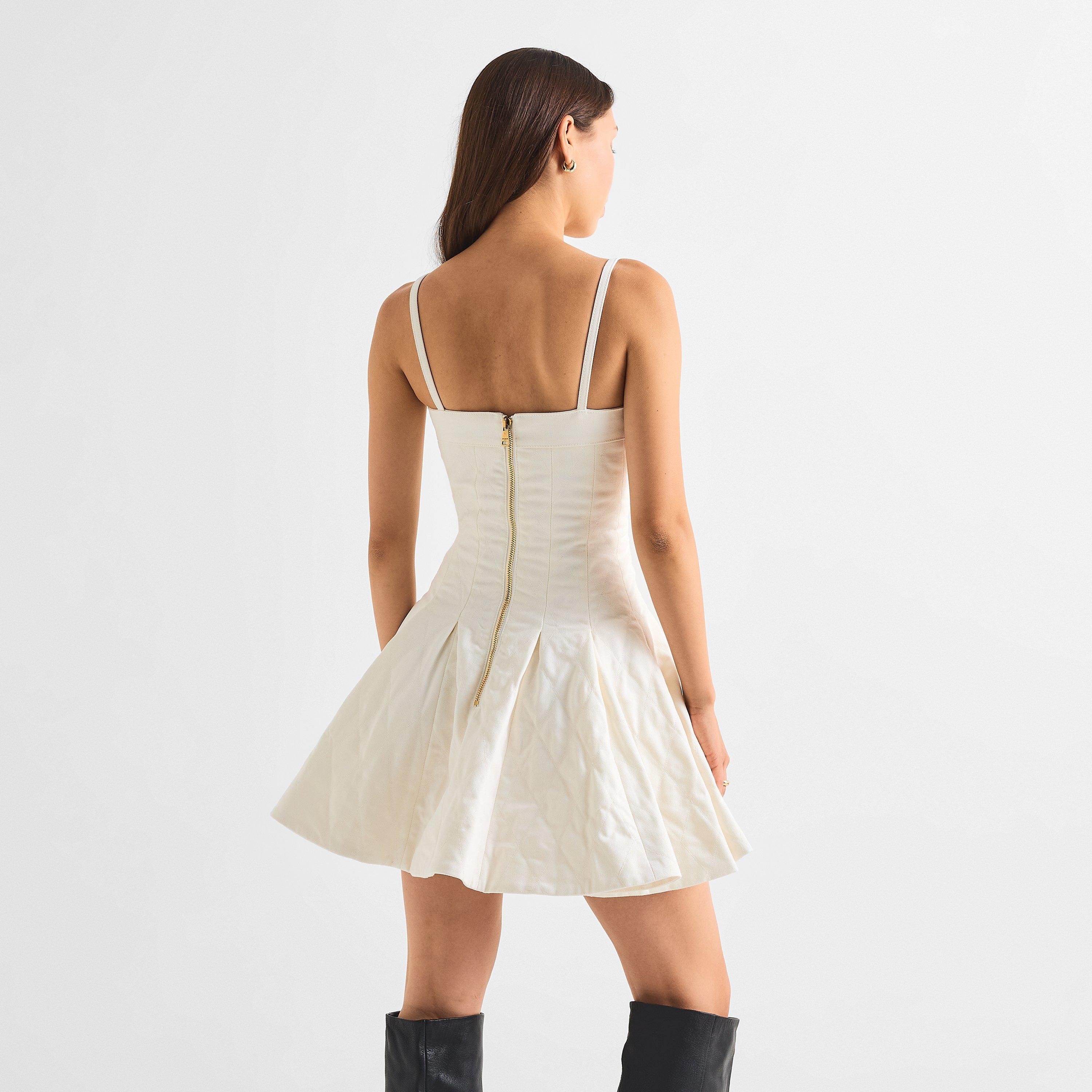 White - Balmain - Balmain Denim Dress Ld63 - 4