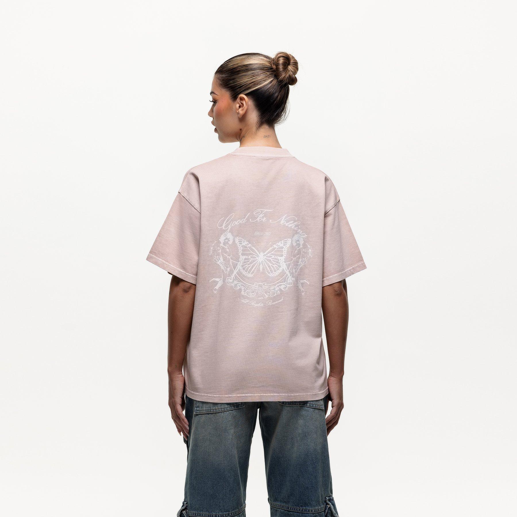 Lyserød - Good For Nothing - Oversized T-shirt Pink - 3