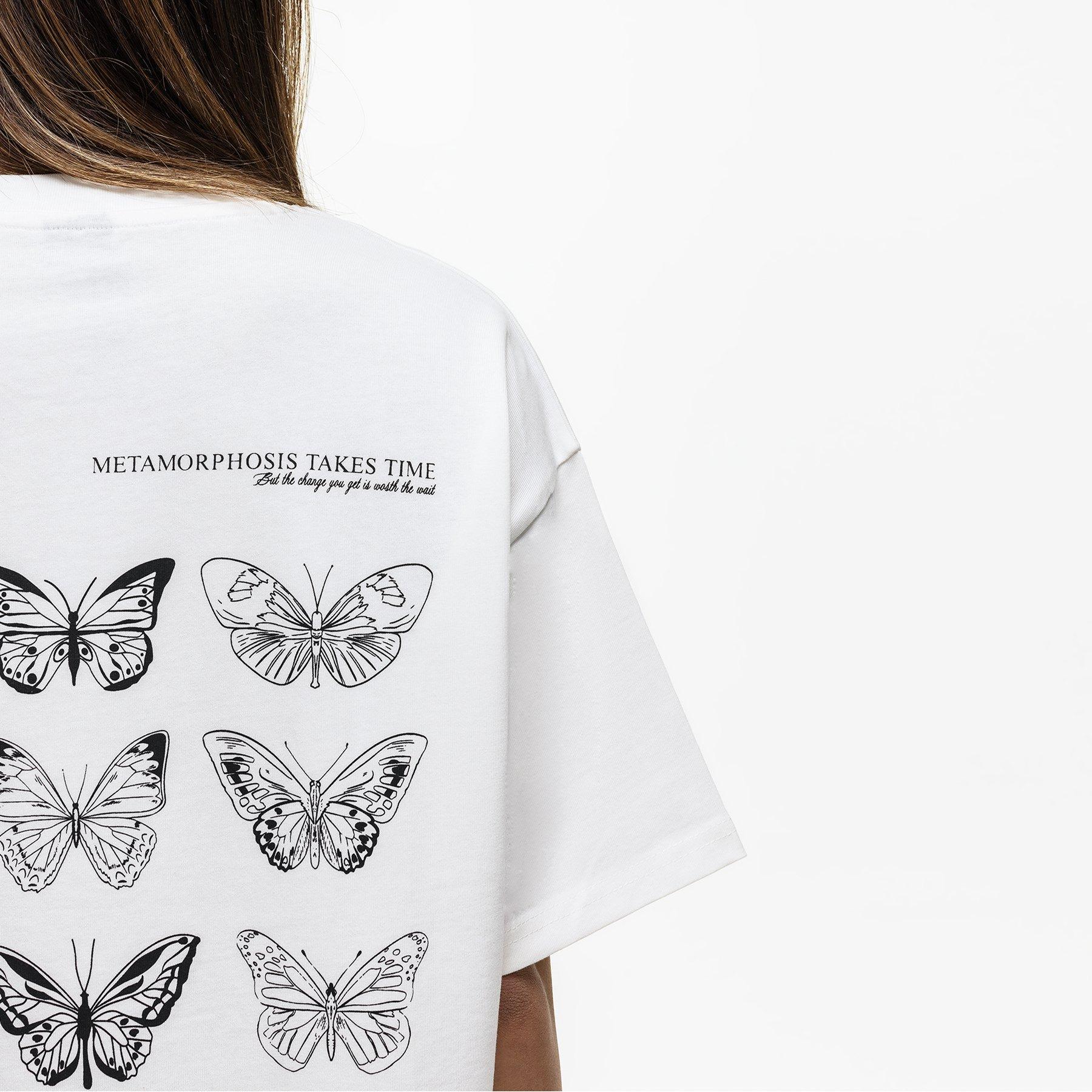 Bianco - Good For Nothing - Metamorphosis Oversized T-shirt White - 4