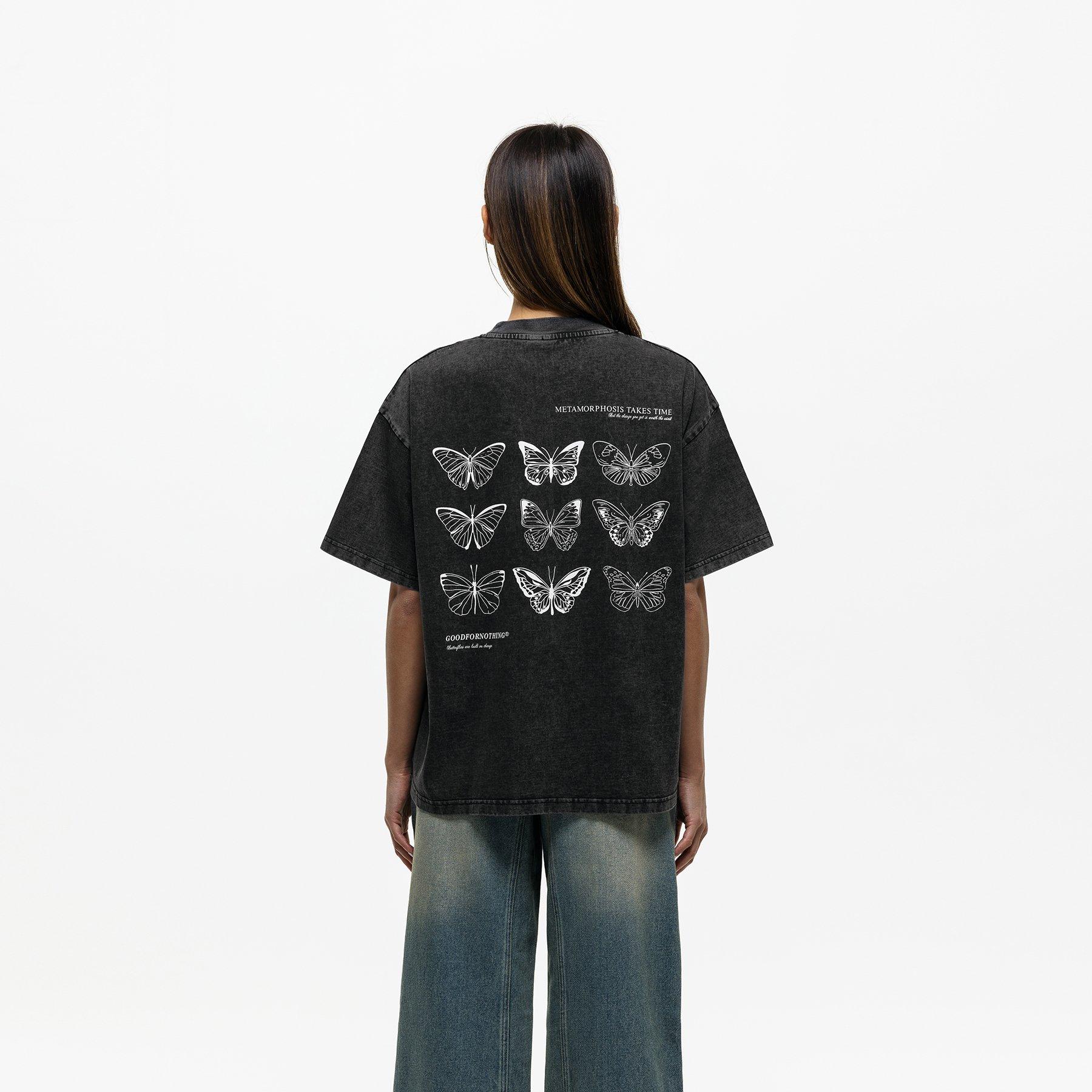 Black - Good For Nothing - Oversized T-shirt White - 3