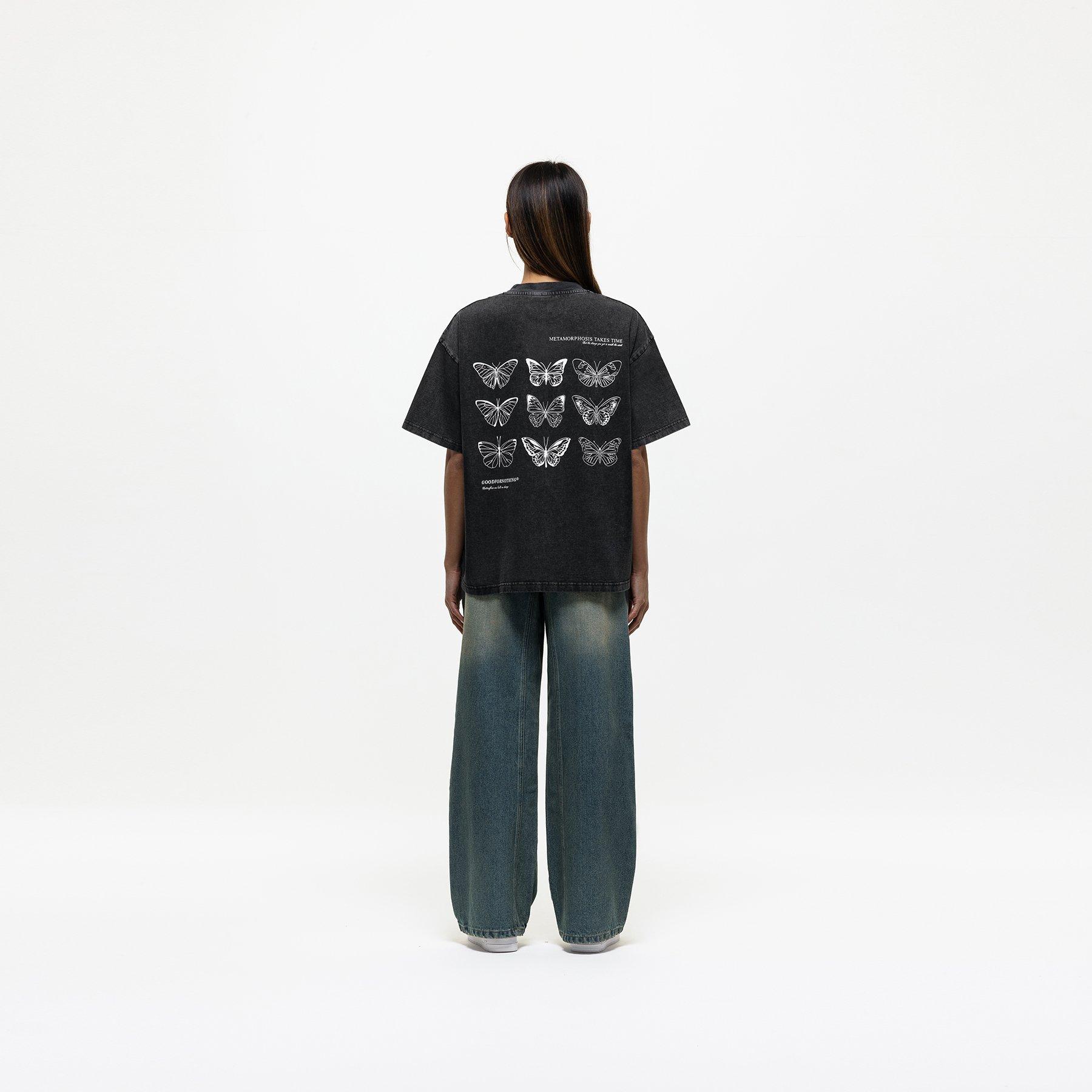 Black - Good For Nothing - Oversized T-shirt White - 5