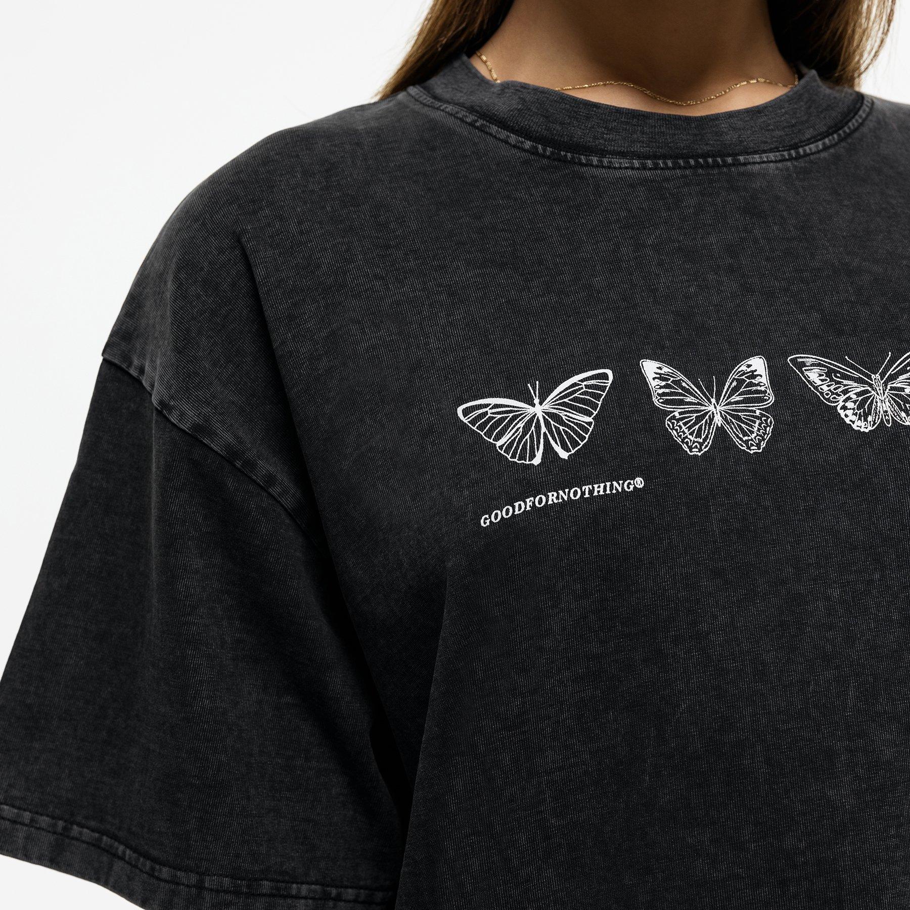 Black - Good For Nothing - Oversized T-shirt White - 6