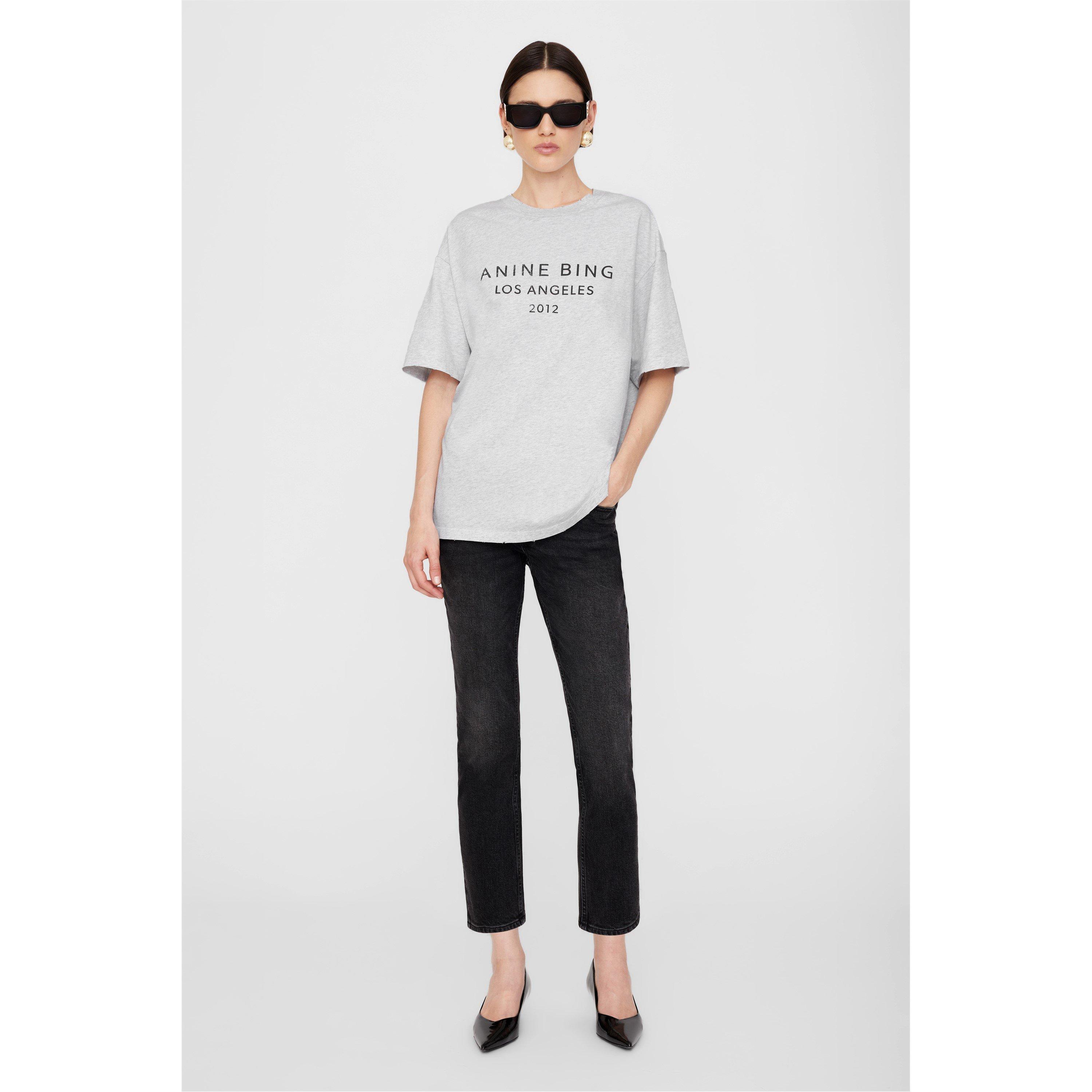 Heather Grey - Anine Bing - Womens Myers T-Shirt - 2