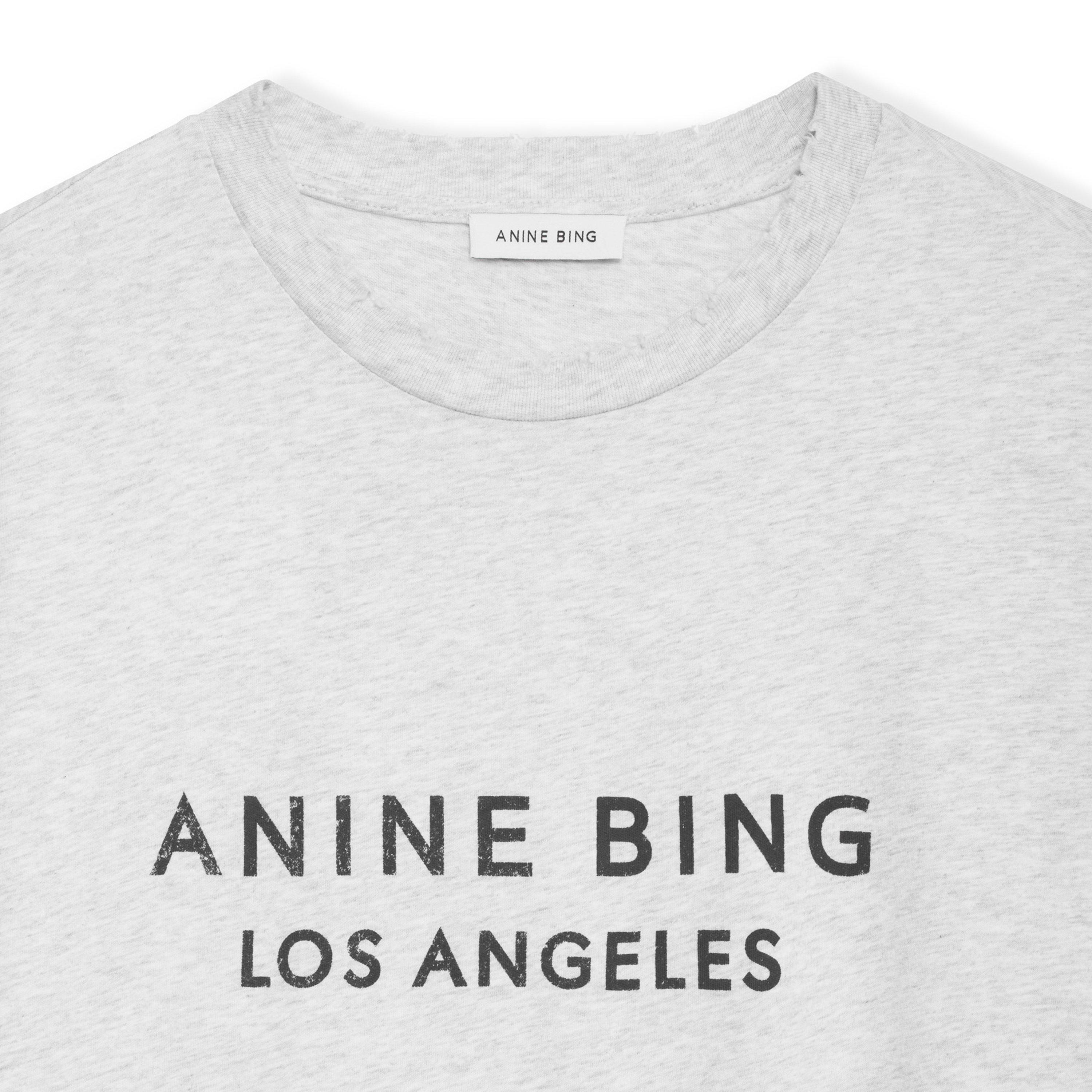 Heather Grey - Anine Bing - Womens Myers T-Shirt - 5