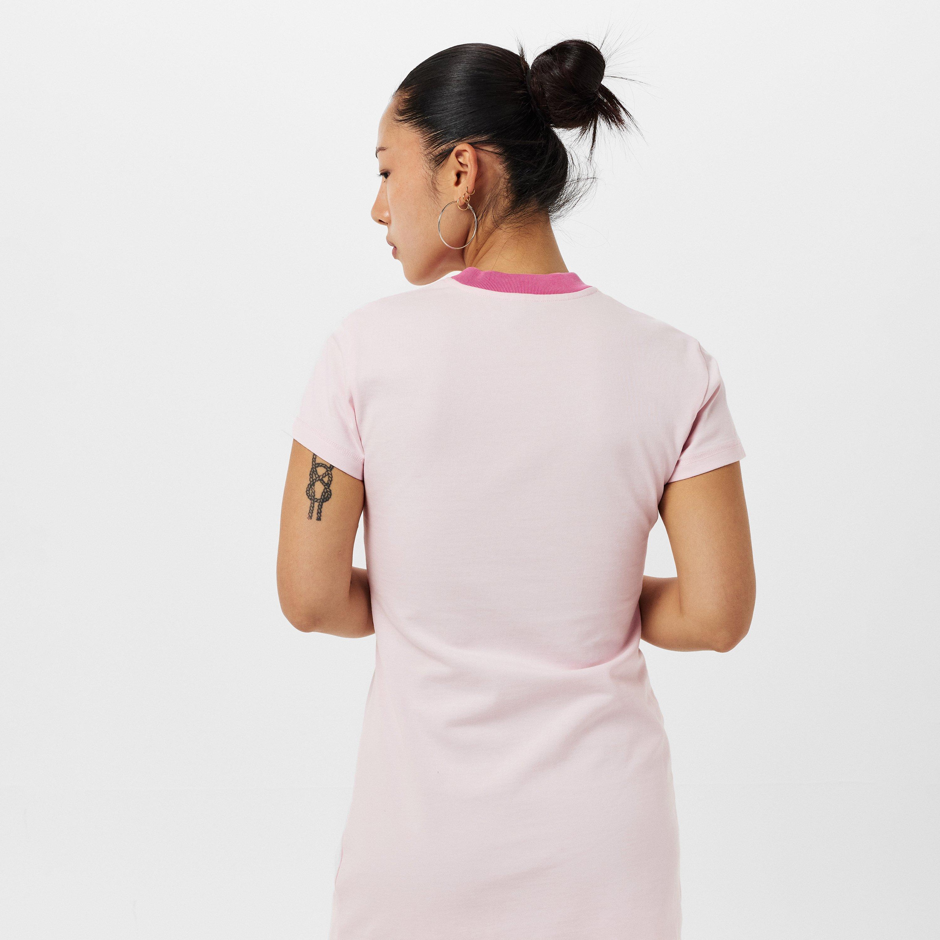 Pink - Casablanca - Women's Casa Mascot T-Shirt Dress - 4