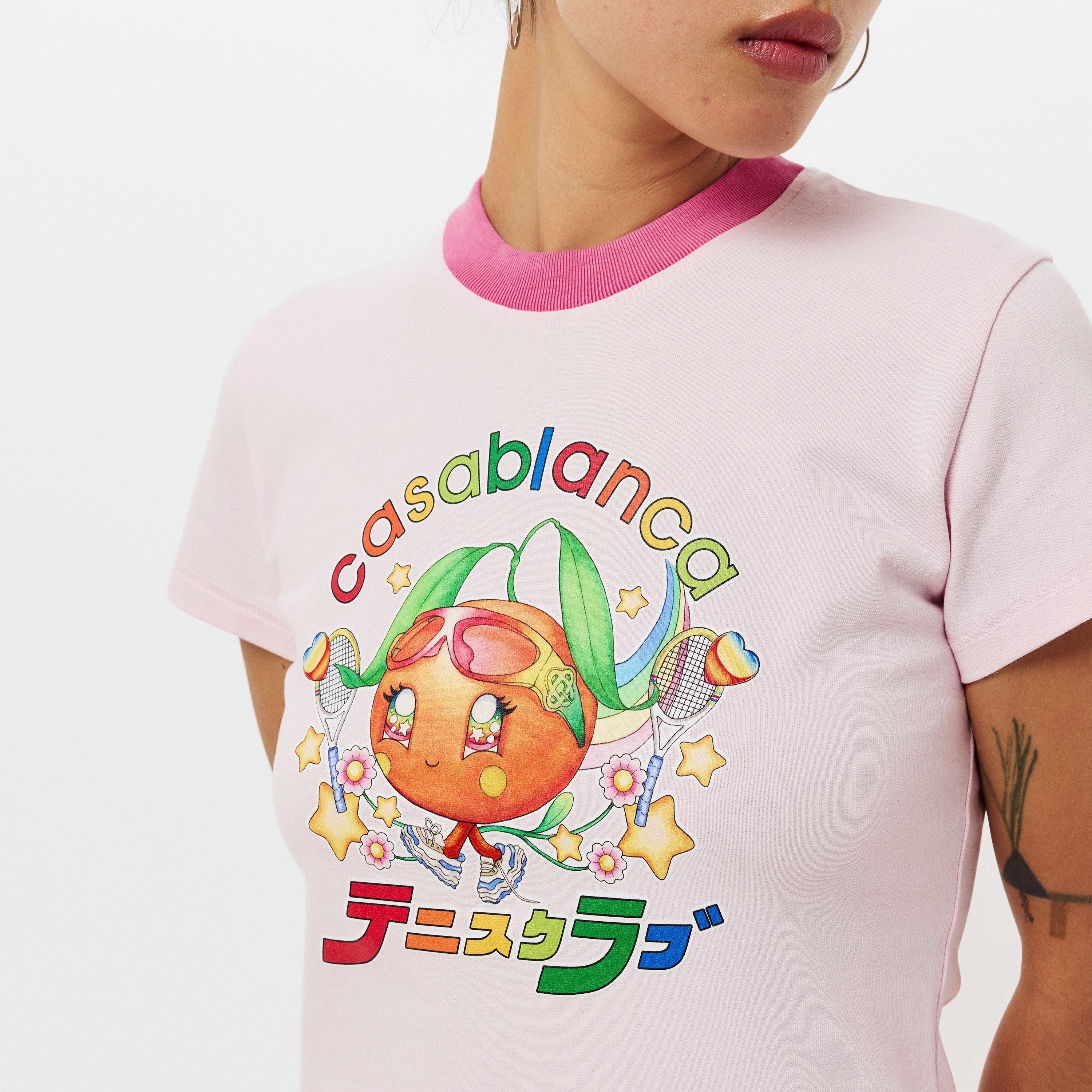 Pink - Casablanca - Women's Casa Mascot T-Shirt Dress - 5