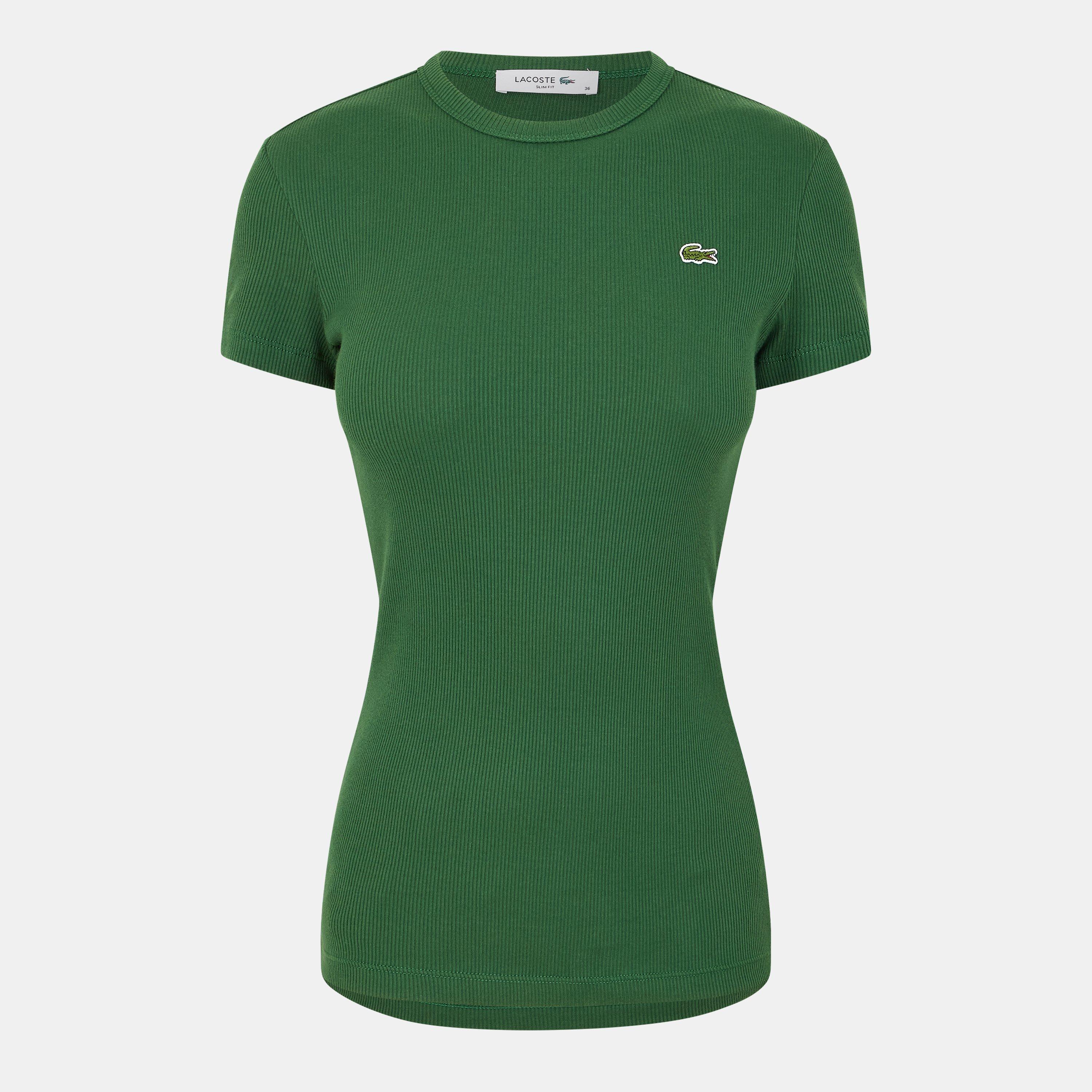 Lacoste Women's Slim Fit T-Shirt - Green - 14 (42)