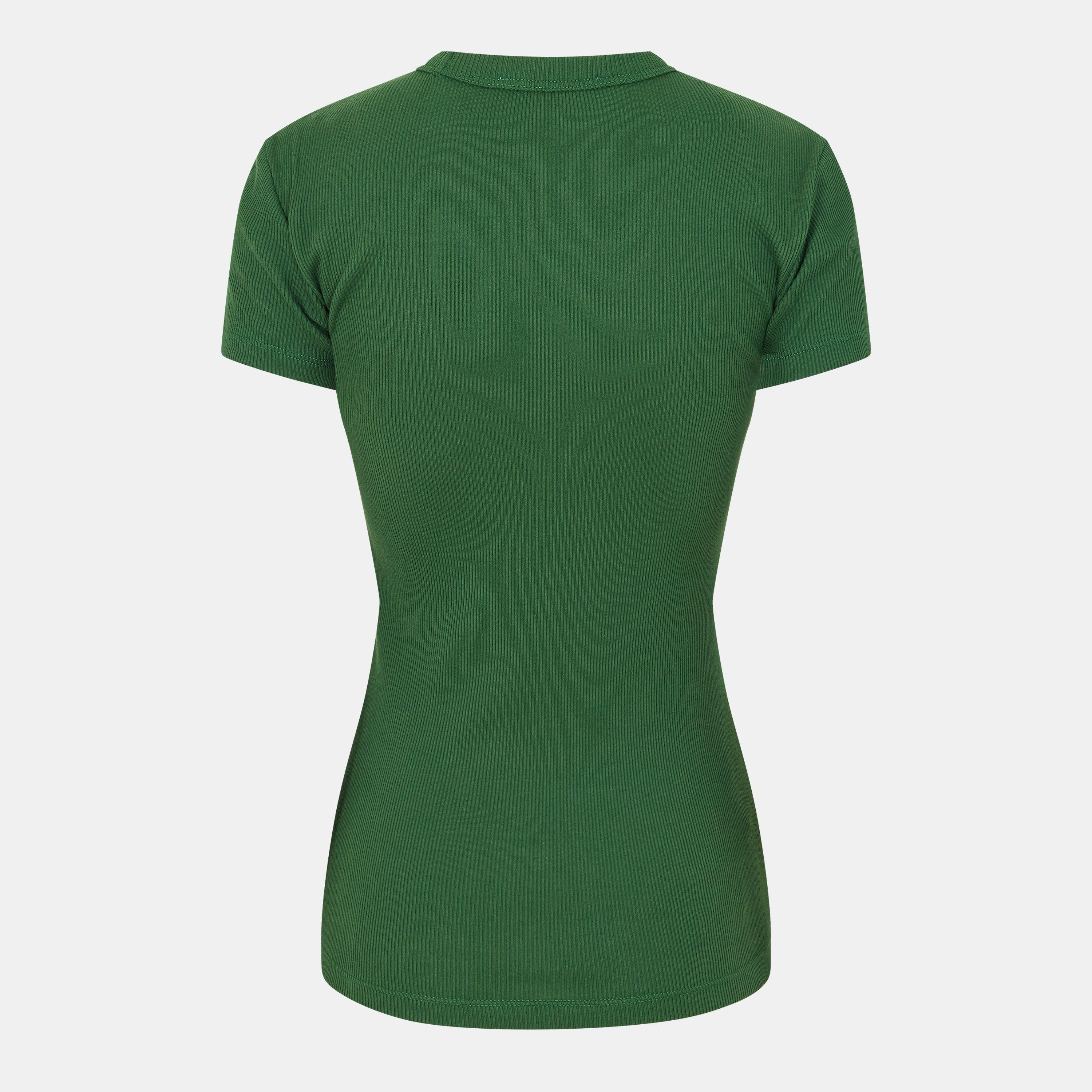 Green - Lacoste - Women's Slim Fit T-Shirt - 2