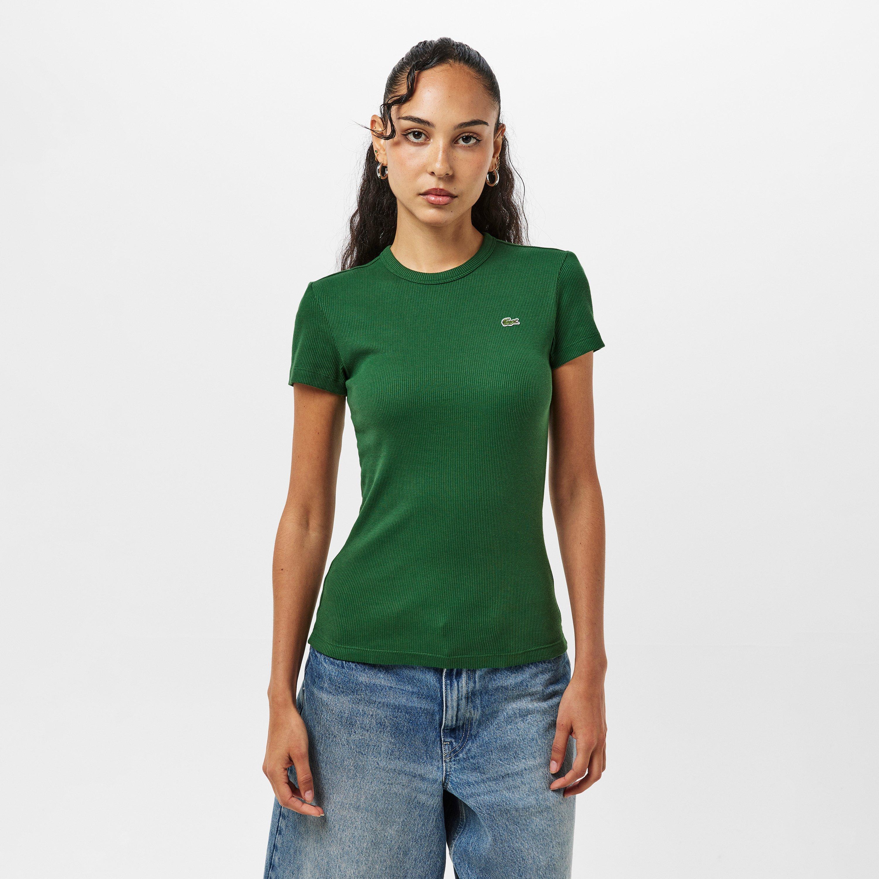 Green - Lacoste - Women's Slim Fit T-Shirt - 3