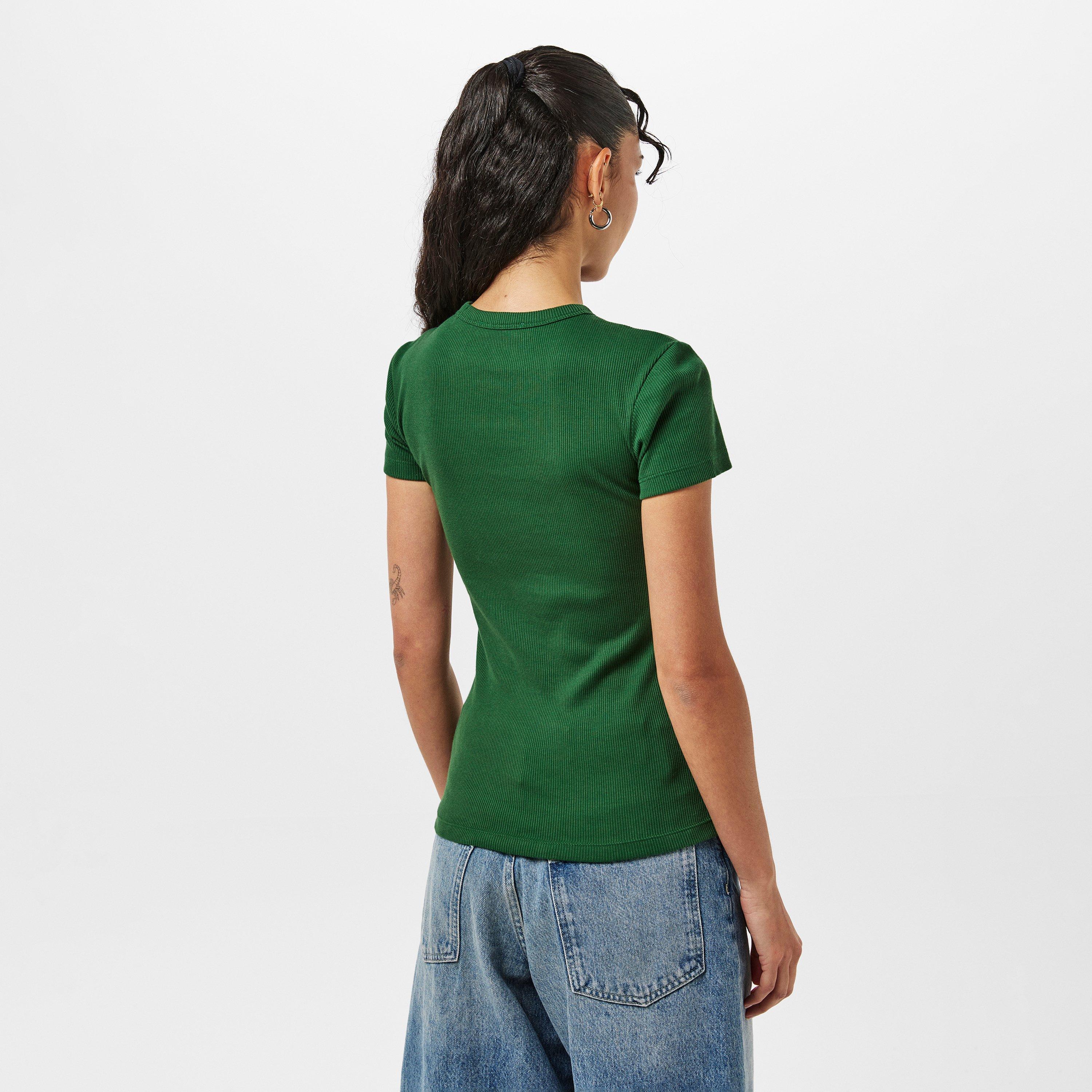 Green - Lacoste - Women's Slim Fit T-Shirt - 4
