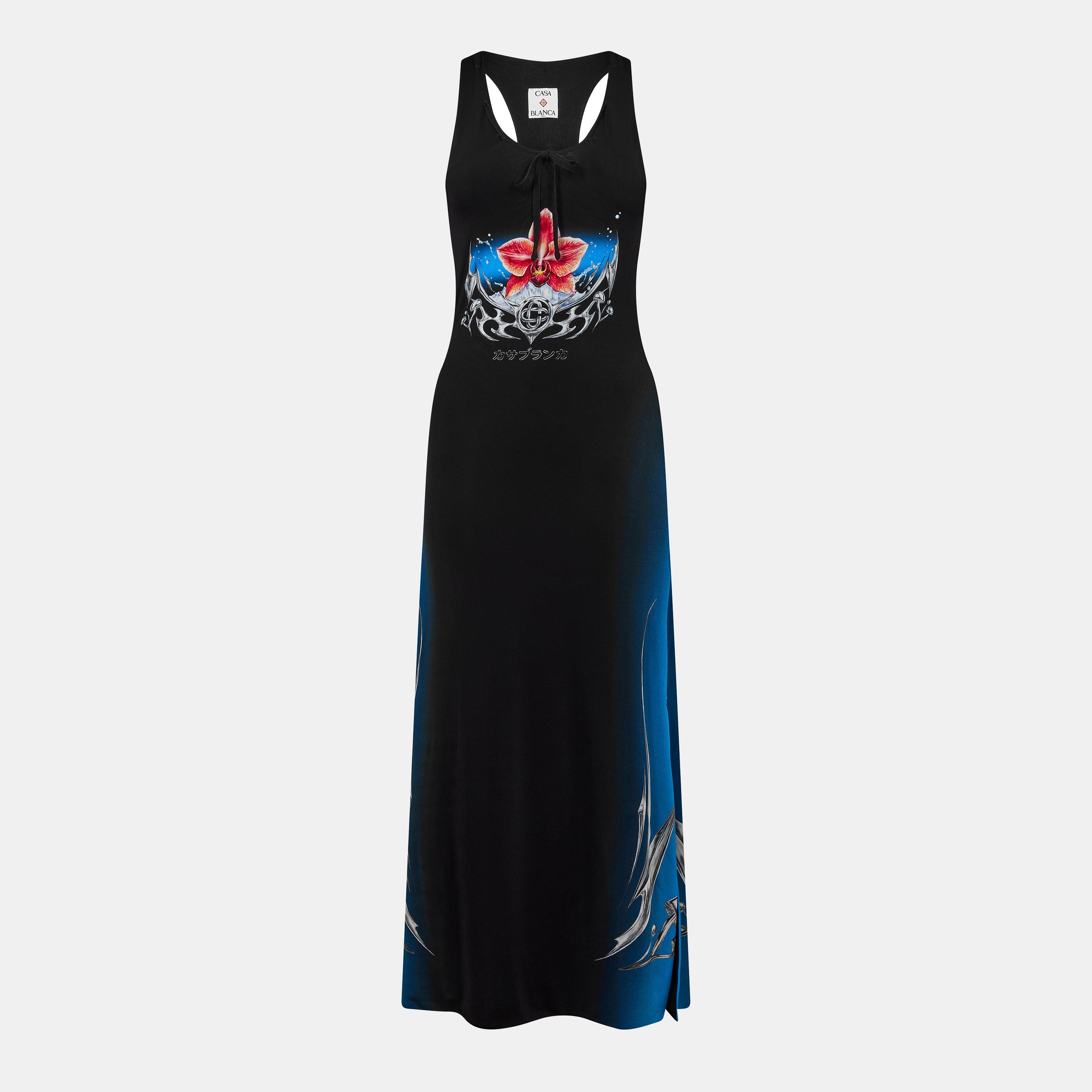 Casablanca Women's Blade Cut Out Dress - Blue - Size 10 (S)