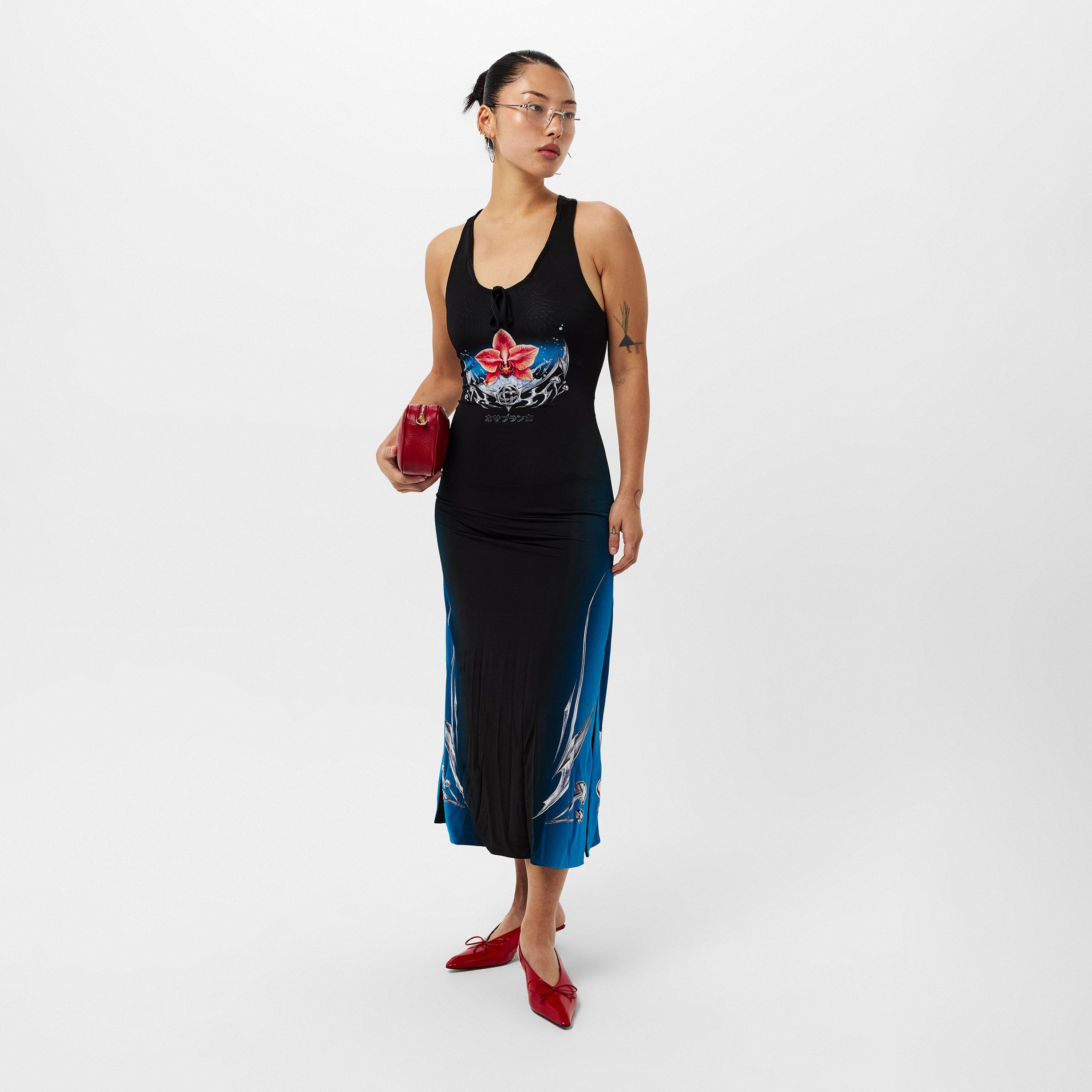 Blue - Casablanca - Women's Casa Blade Cut Out Dress - 6