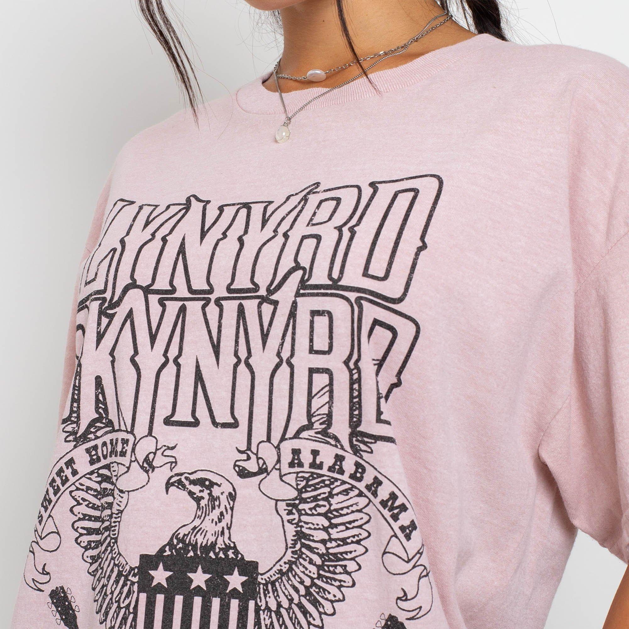 WASHED PINK - Daisy Street - Lynyrd Skynyrd Oversized Tee Womens - 3