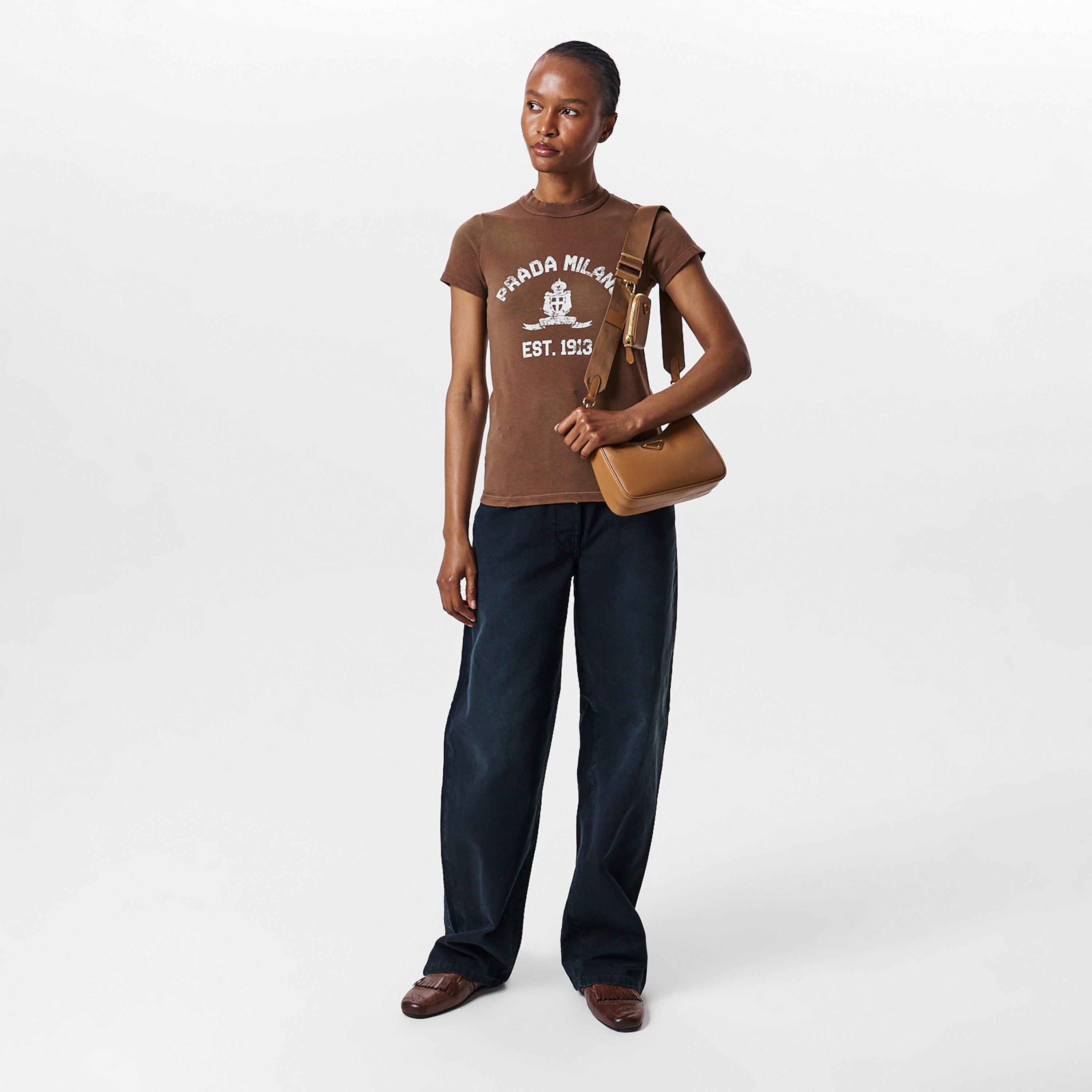 Prada | Printed Jersey Logo T-Shirt | Cruise Fashion