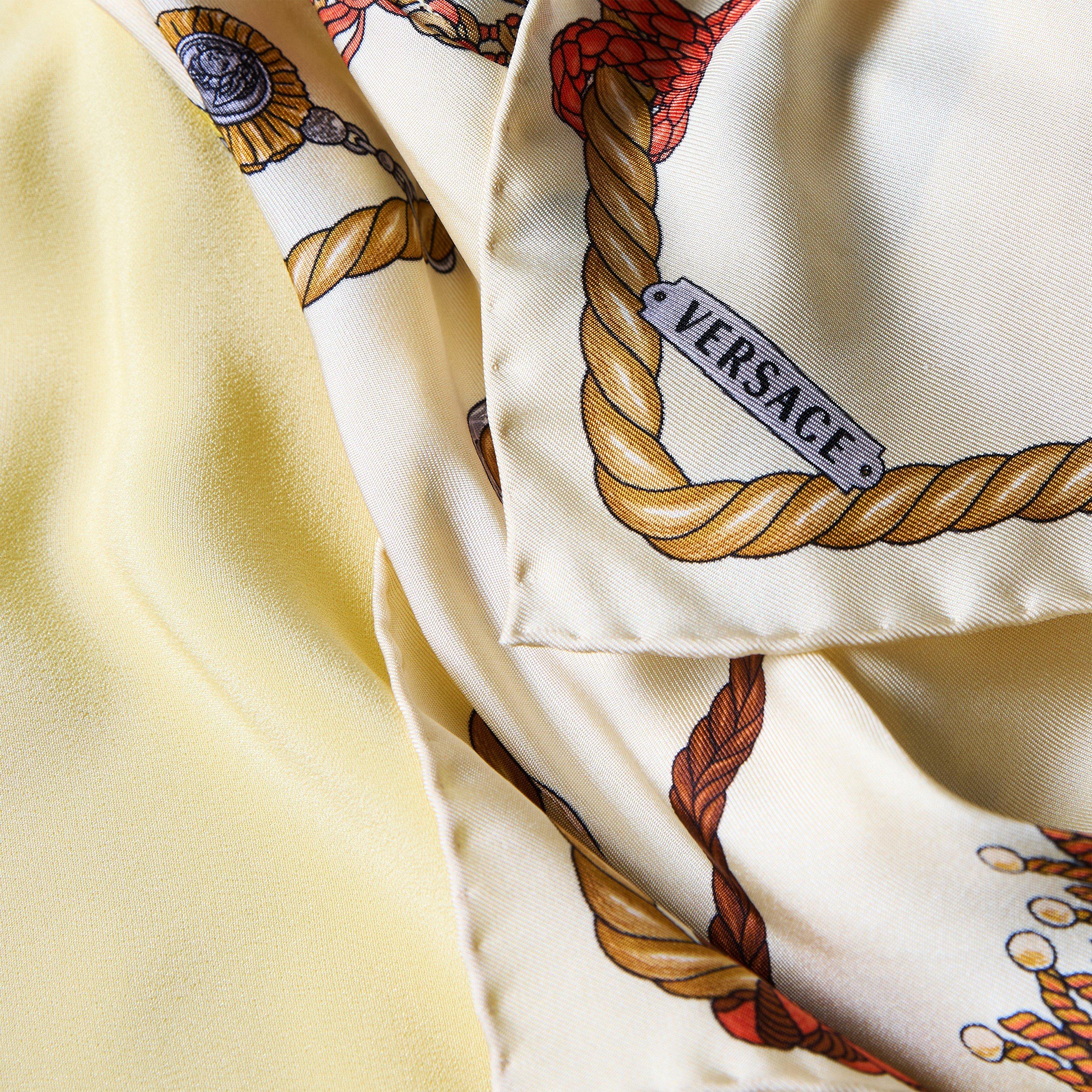 Yellw Ivry Brwn - Versace - Versace Silk Twill S Ld64 - 3