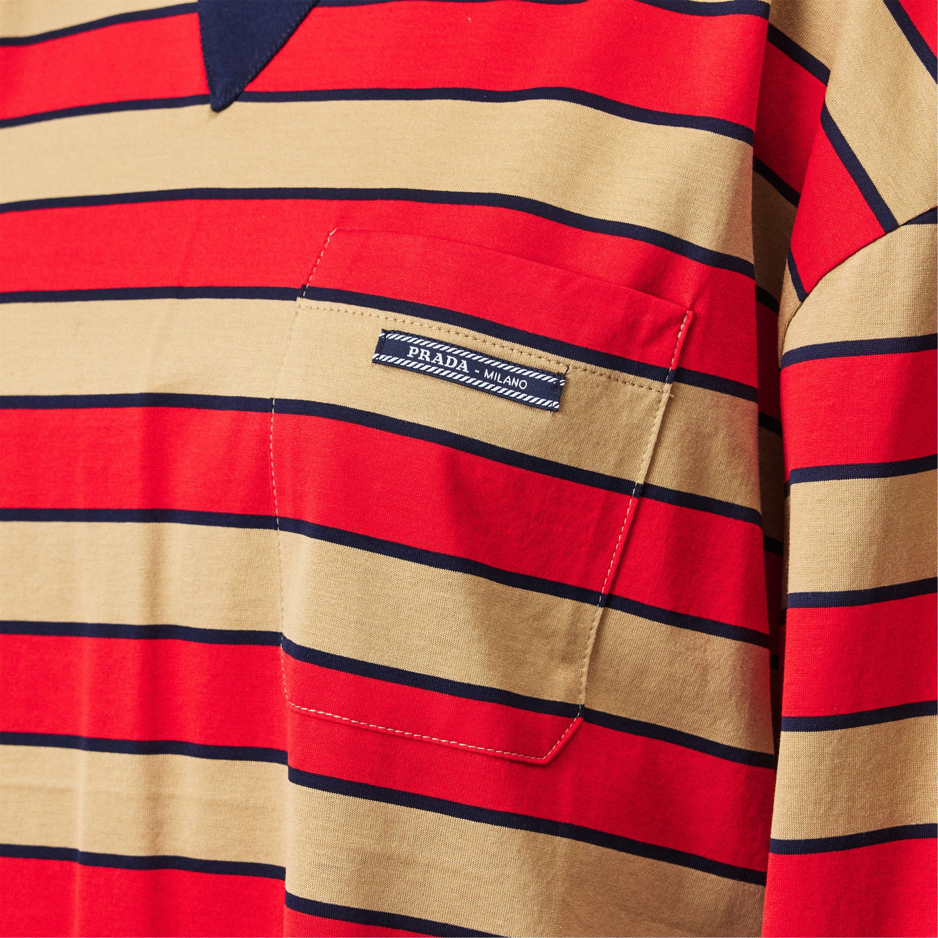 Cammello - Prada - Stripe Long Sleeve T-Shirt - 5