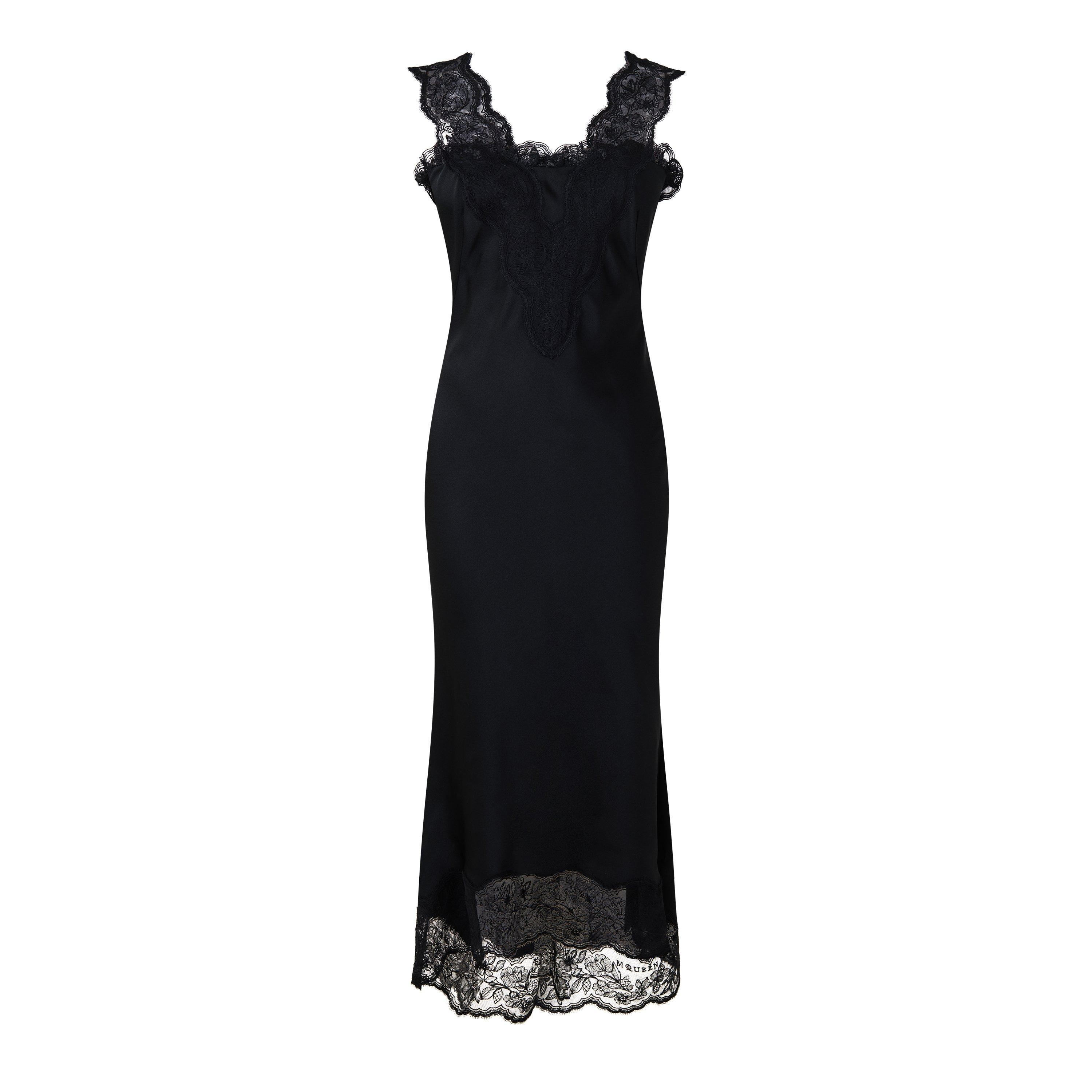 Black - Alexander McQueen - Alex Satin and Lace Ld63 - 1