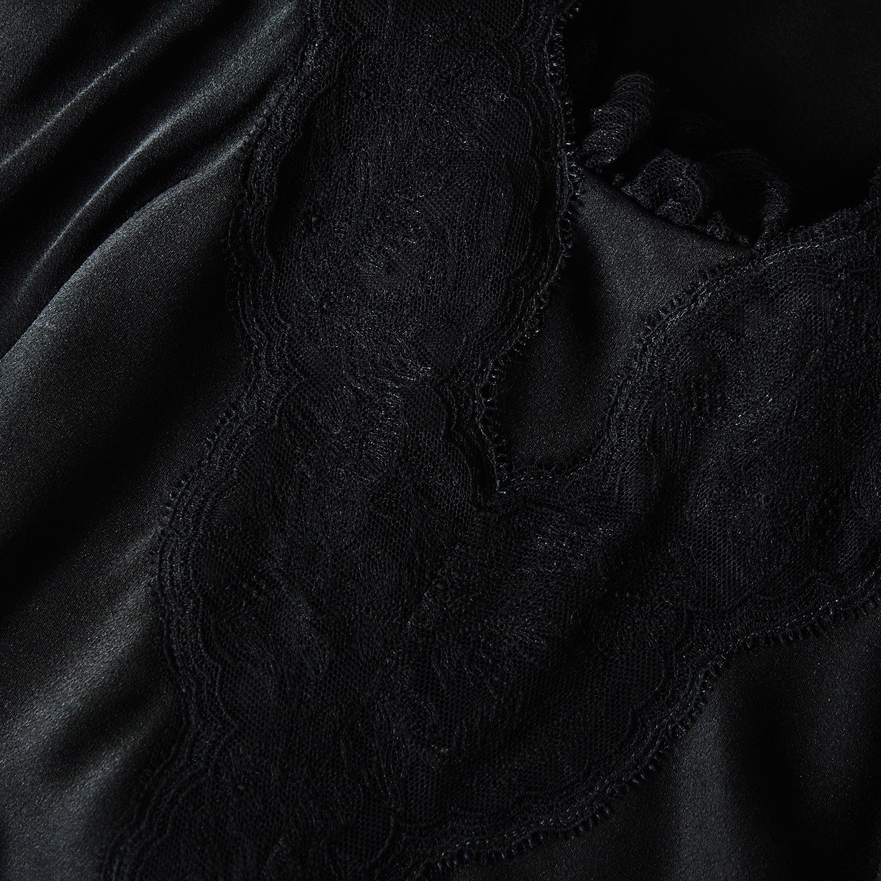 Black - Alexander McQueen - Alex Satin and Lace Ld63 - 3