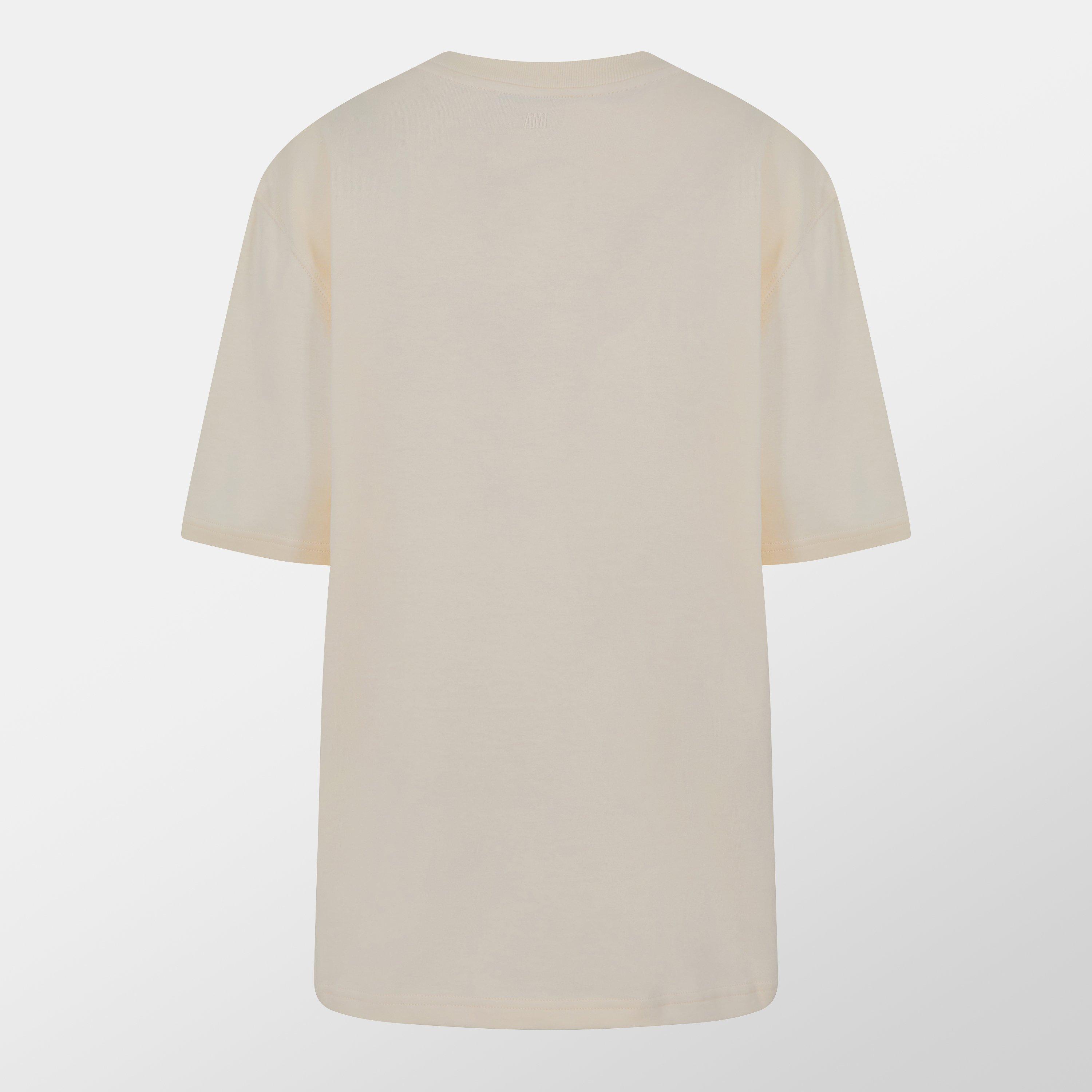 White Cream - Ami Paris - Logo T-Shirt - 2