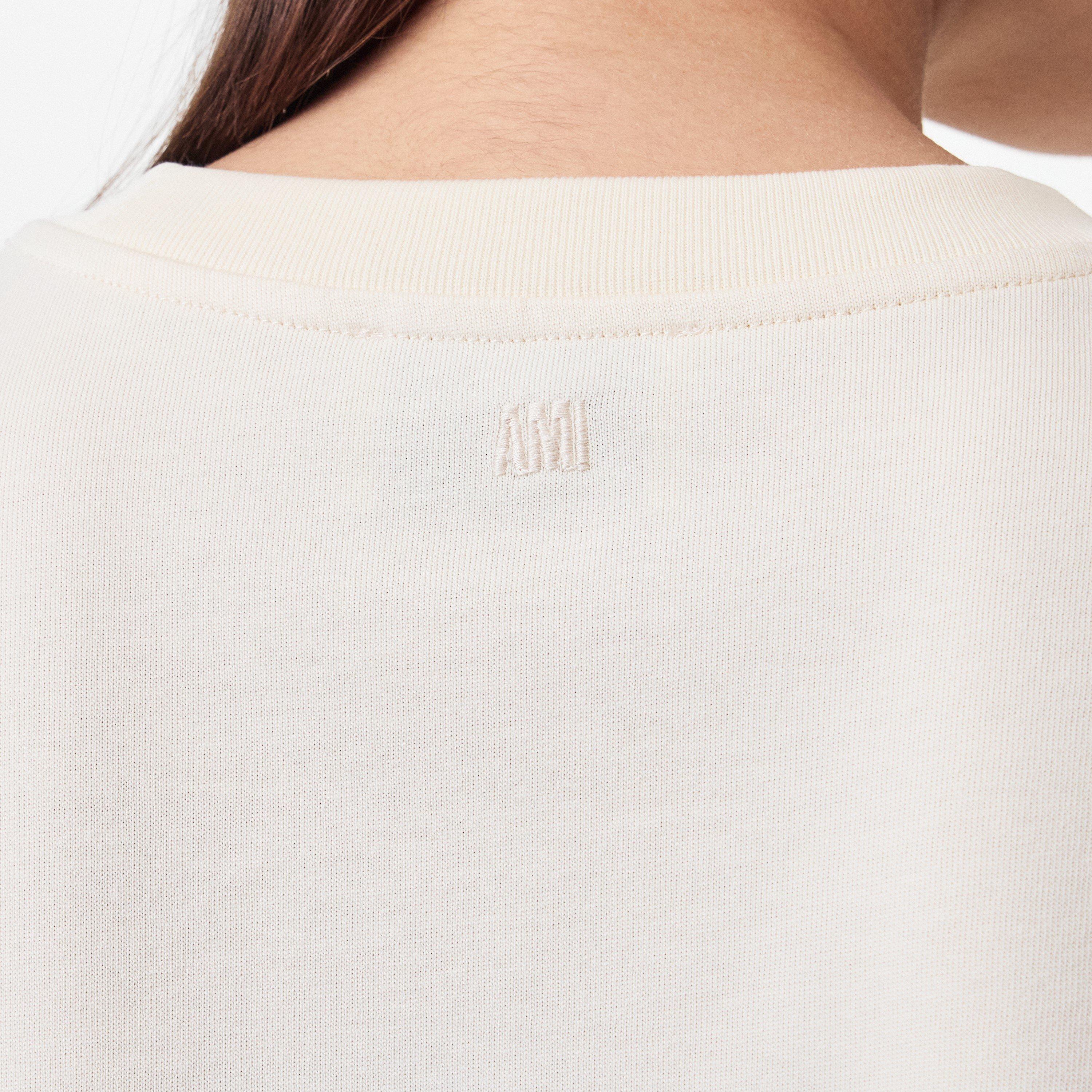 White Cream - Ami Paris - Logo T-Shirt - 5