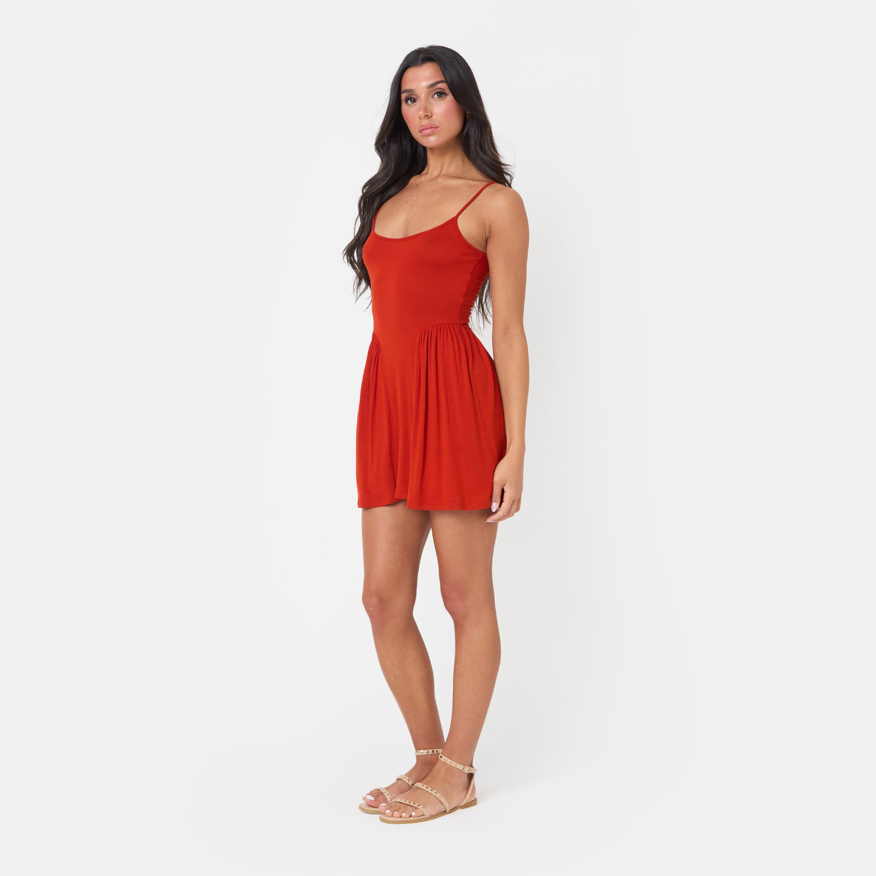 Rust - I Saw It First - Jersey Strappy Dress - 2