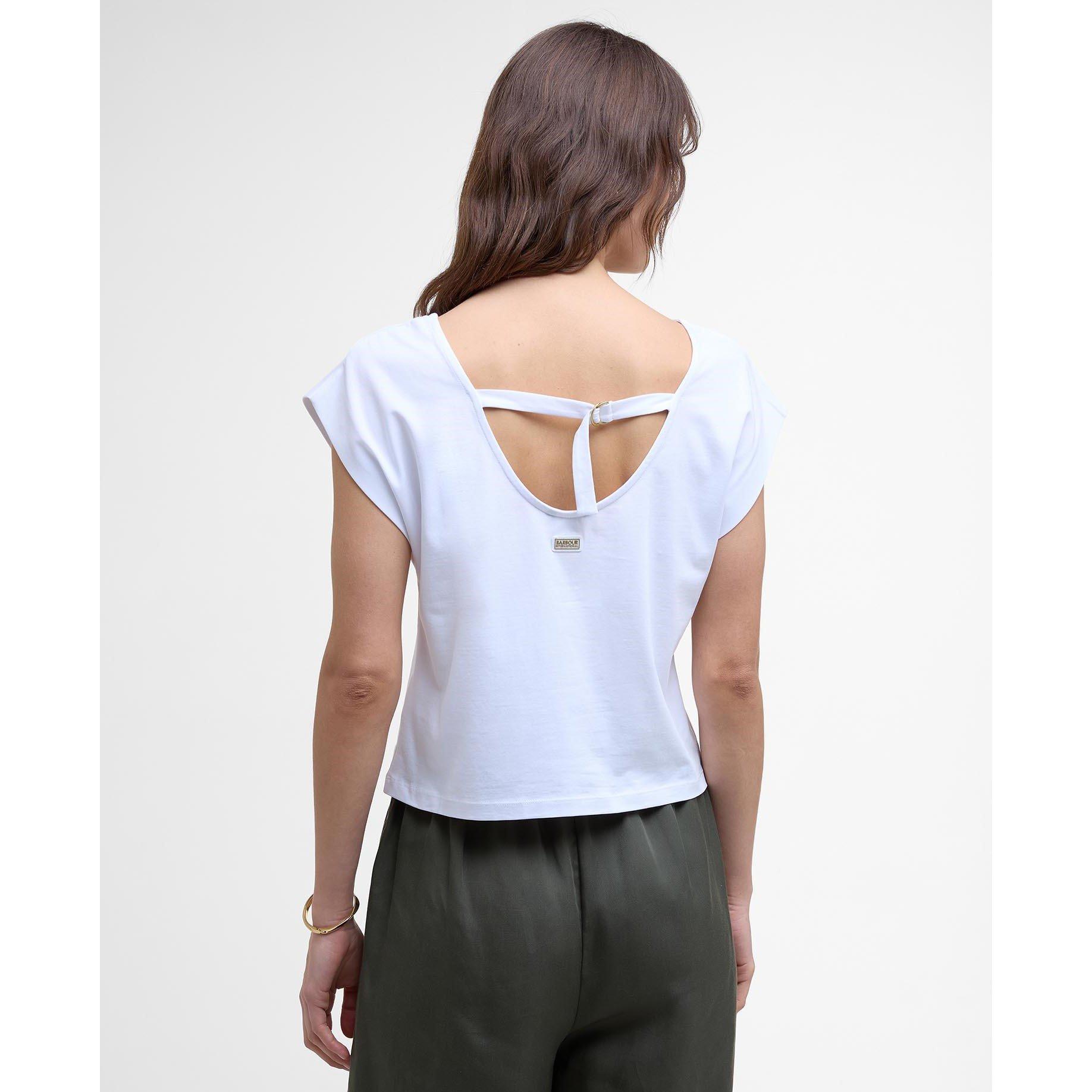 White - Barbour International - Women's B.Intense Natalia Slim Fit T-Shirt - 3