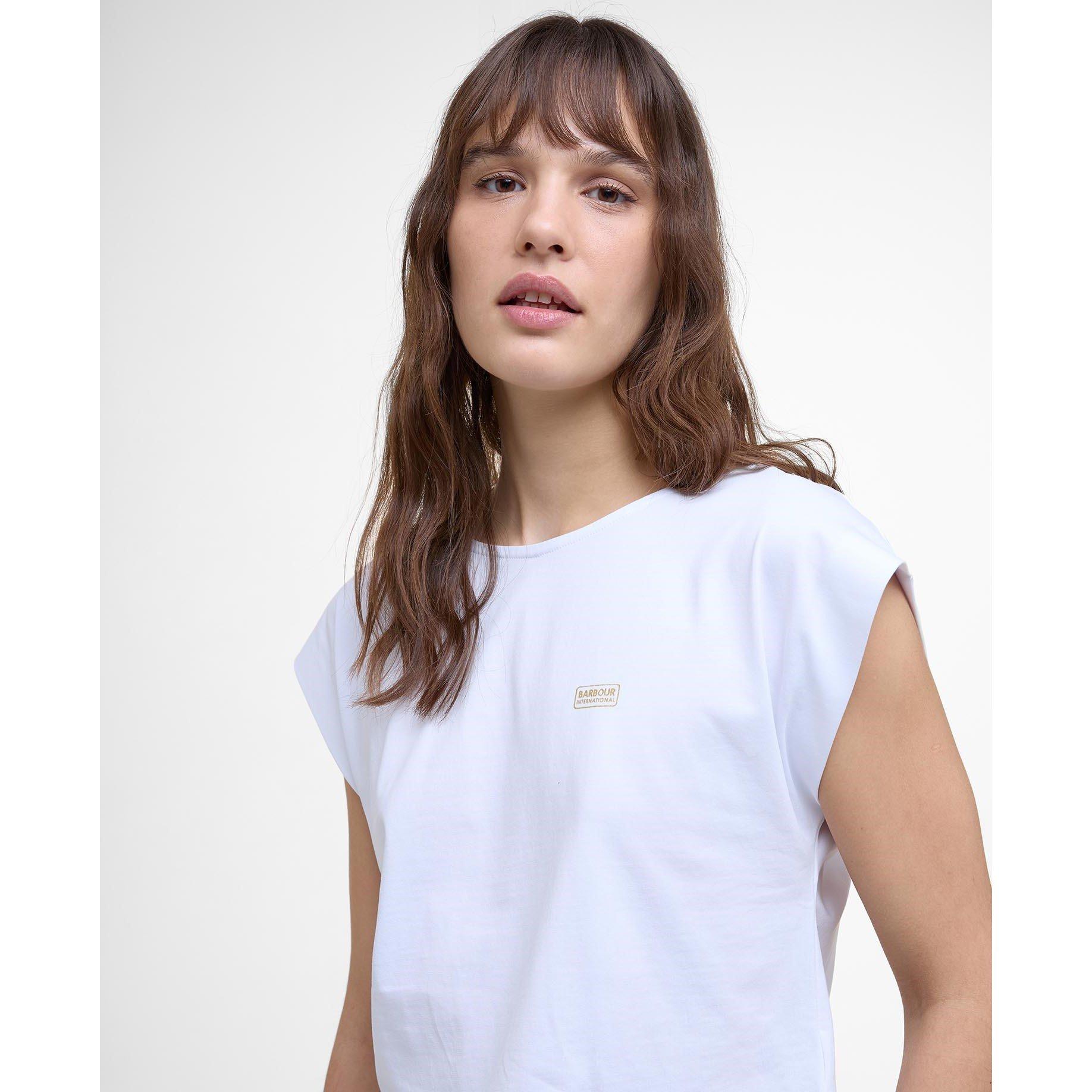 White - Barbour International - Women's B.Intense Natalia Slim Fit T-Shirt - 4