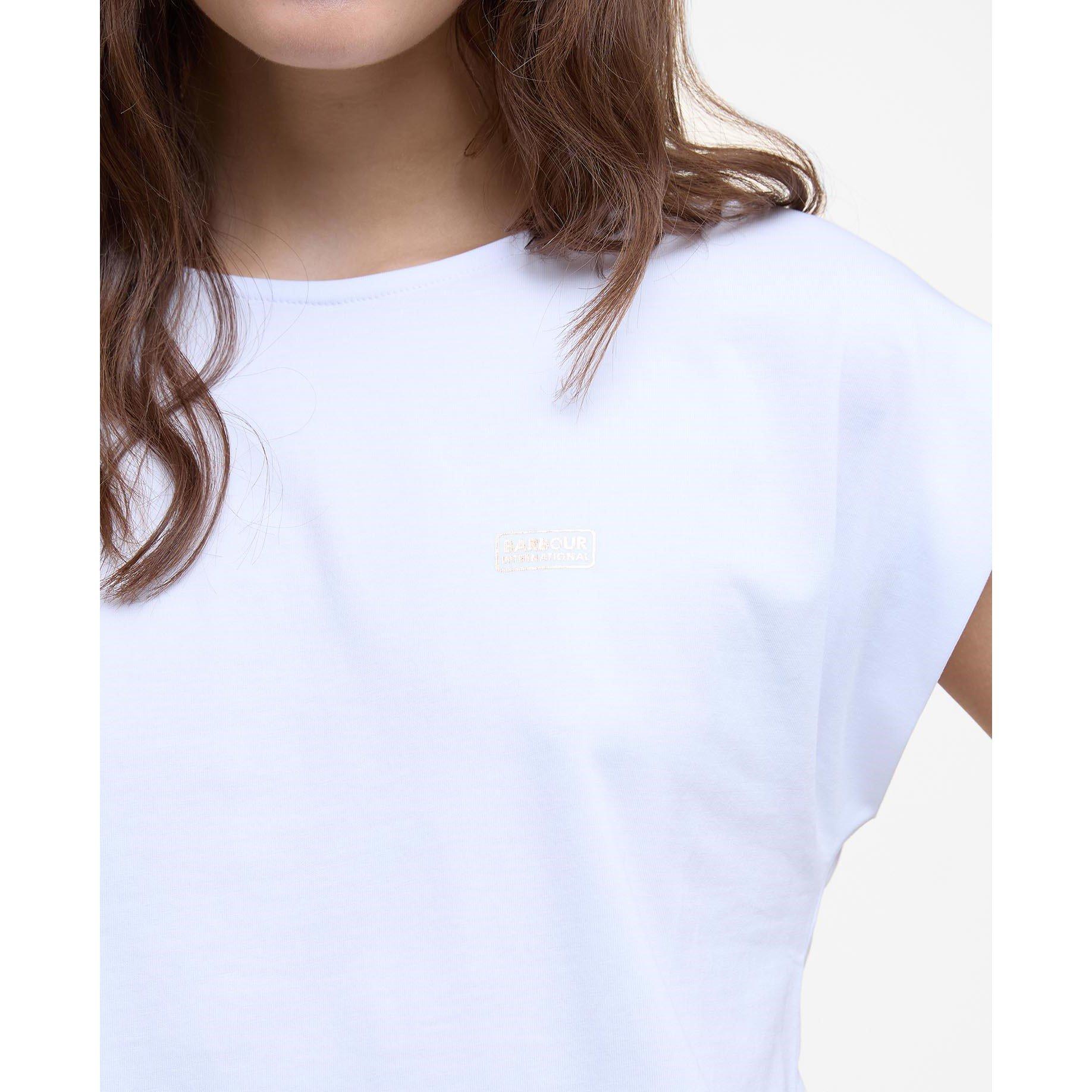 White - Barbour International - Women's B.Intense Natalia Slim Fit T-Shirt - 5