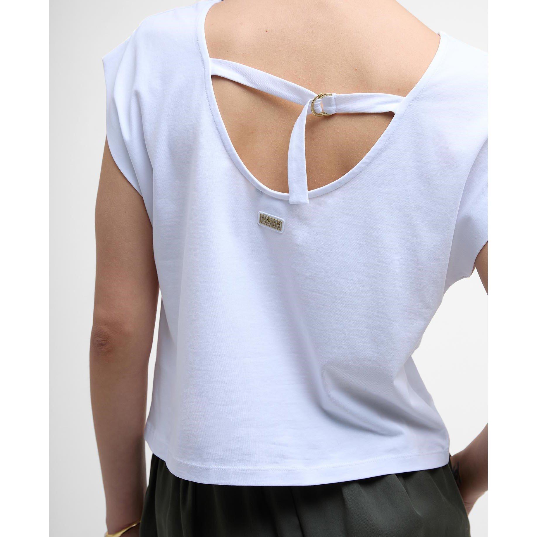 White - Barbour International - Women's B.Intense Natalia Slim Fit T-Shirt - 6