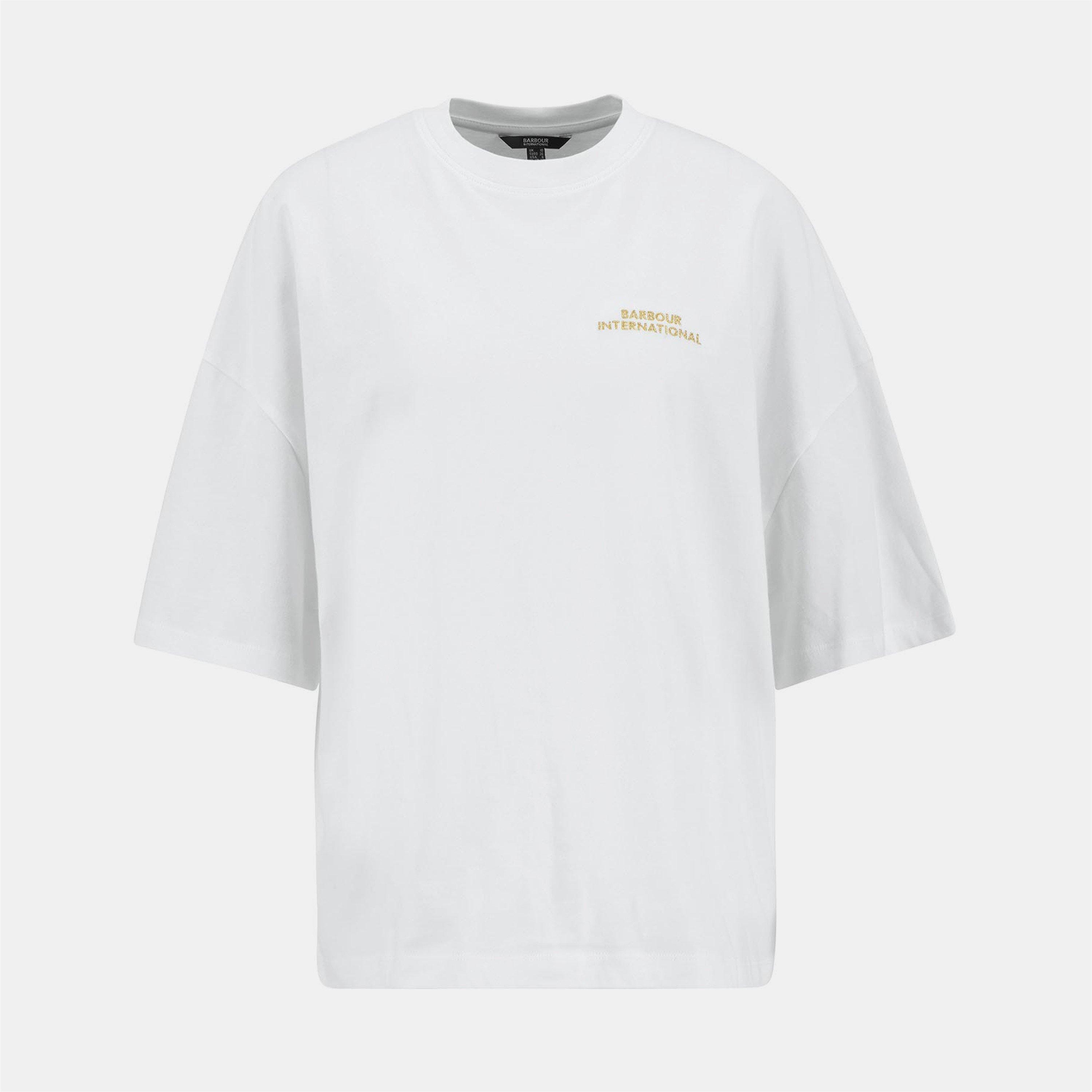 White - Barbour International - Women's B.Intense Palma T-Shirt - 1