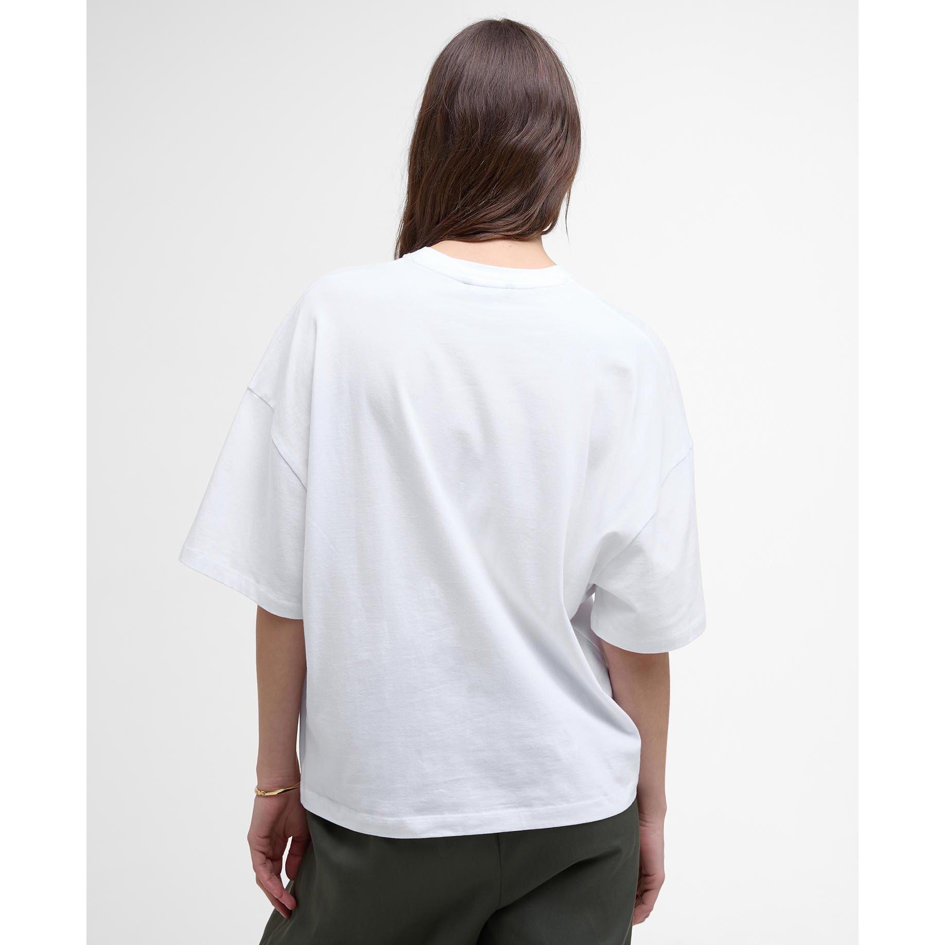 White - Barbour International - Women's B.Intense Palma Regular Fit T-Shirt - 3