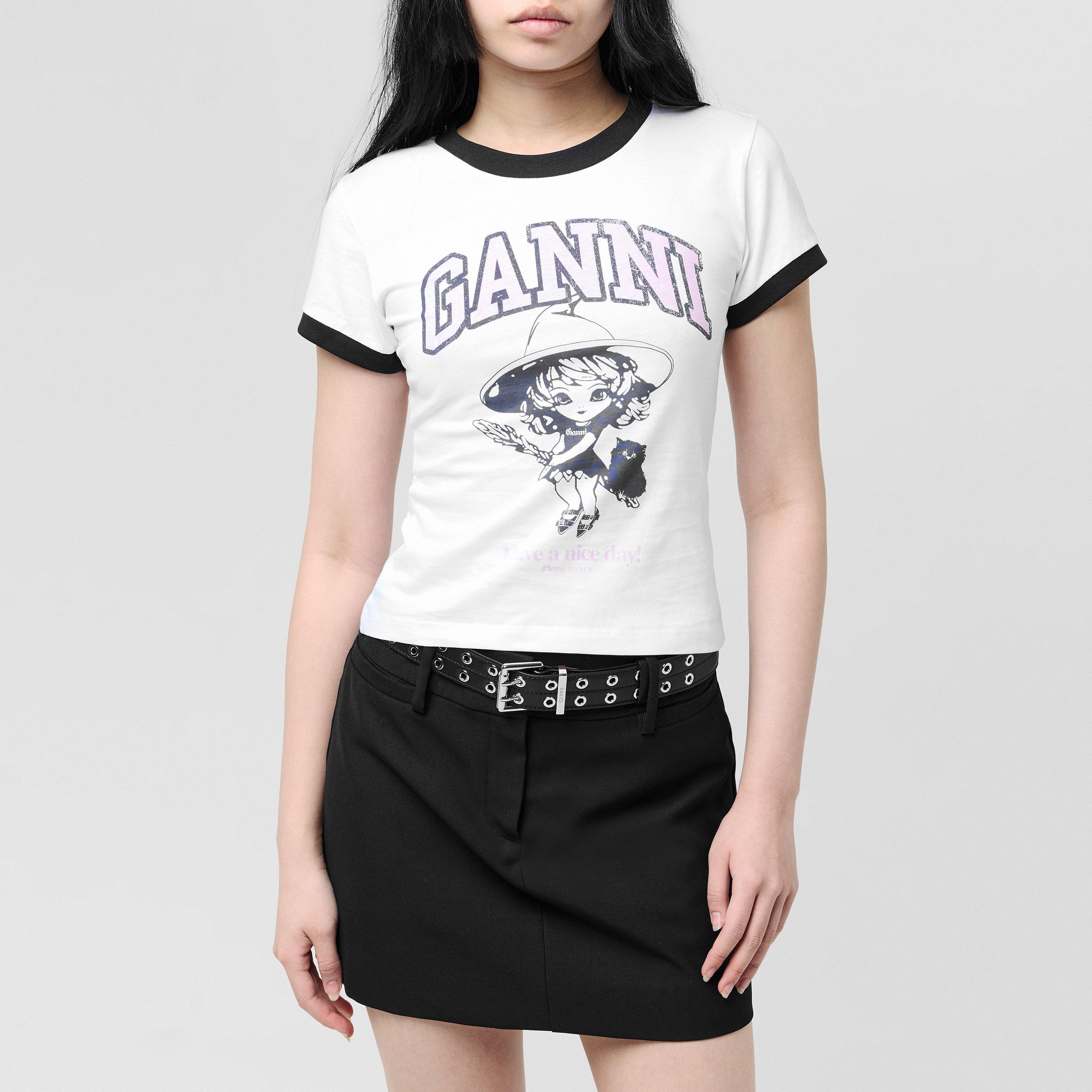 Bright White - Ganni - Witch T-Shirt - 2